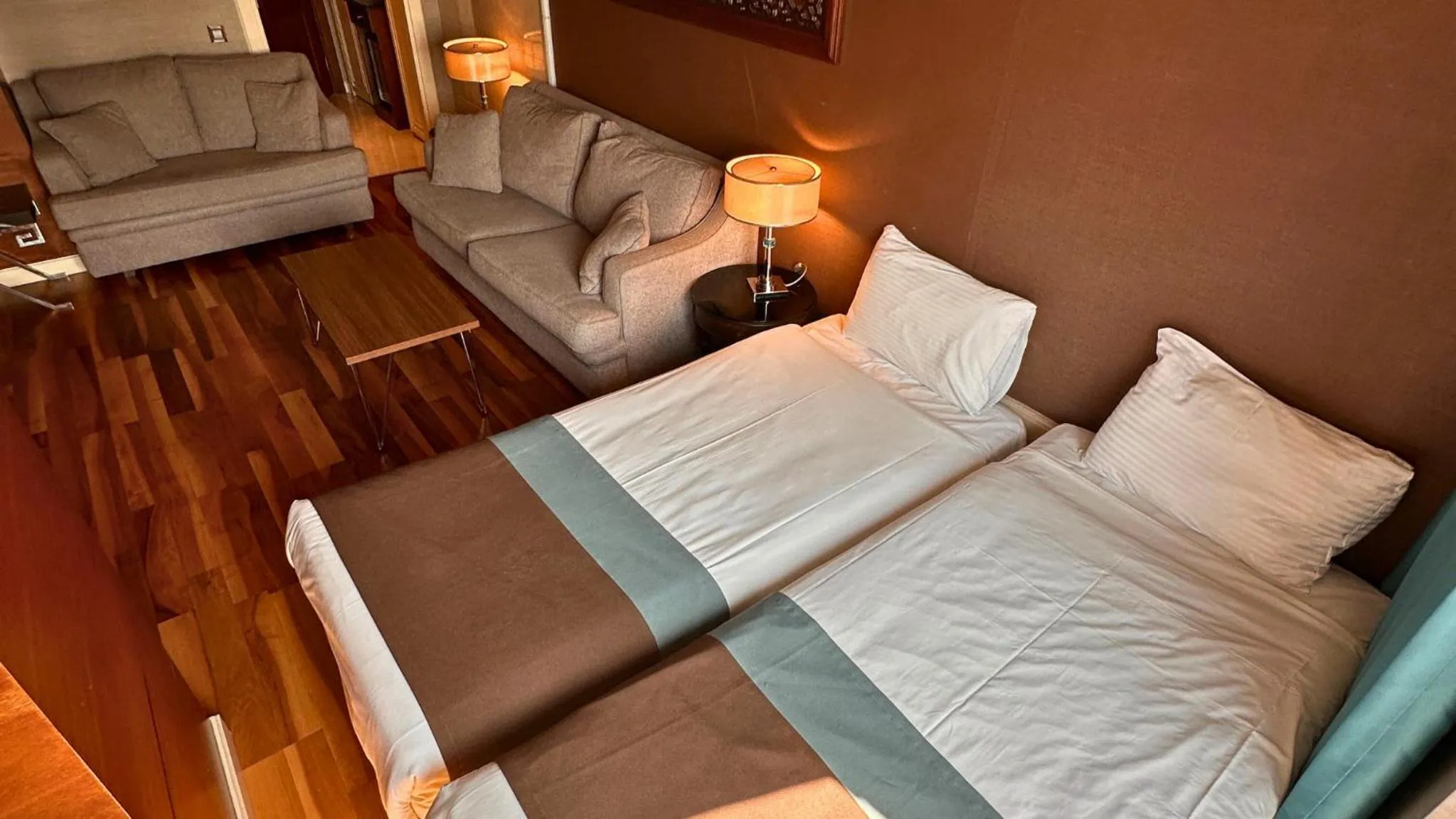 Bed in Grand Durmaz Hotel