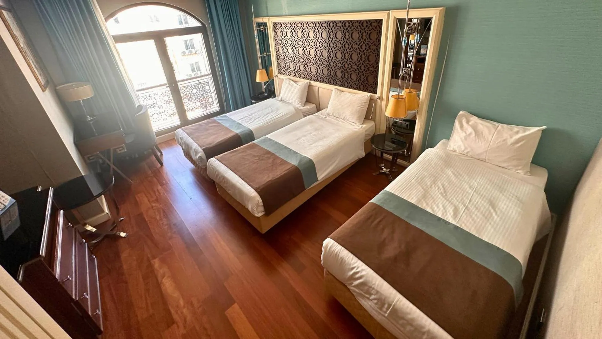 Bed in Grand Durmaz Hotel