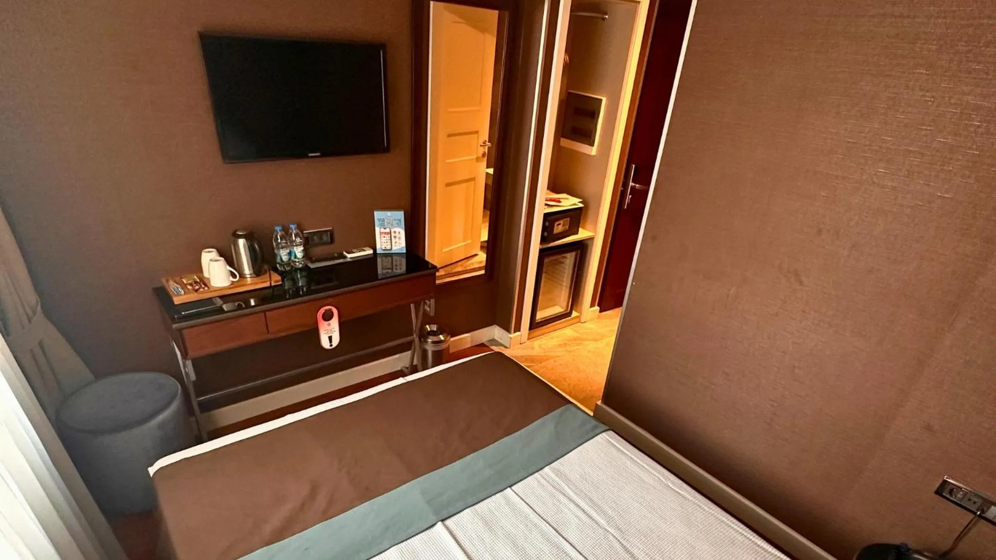 Bed in Grand Durmaz Hotel