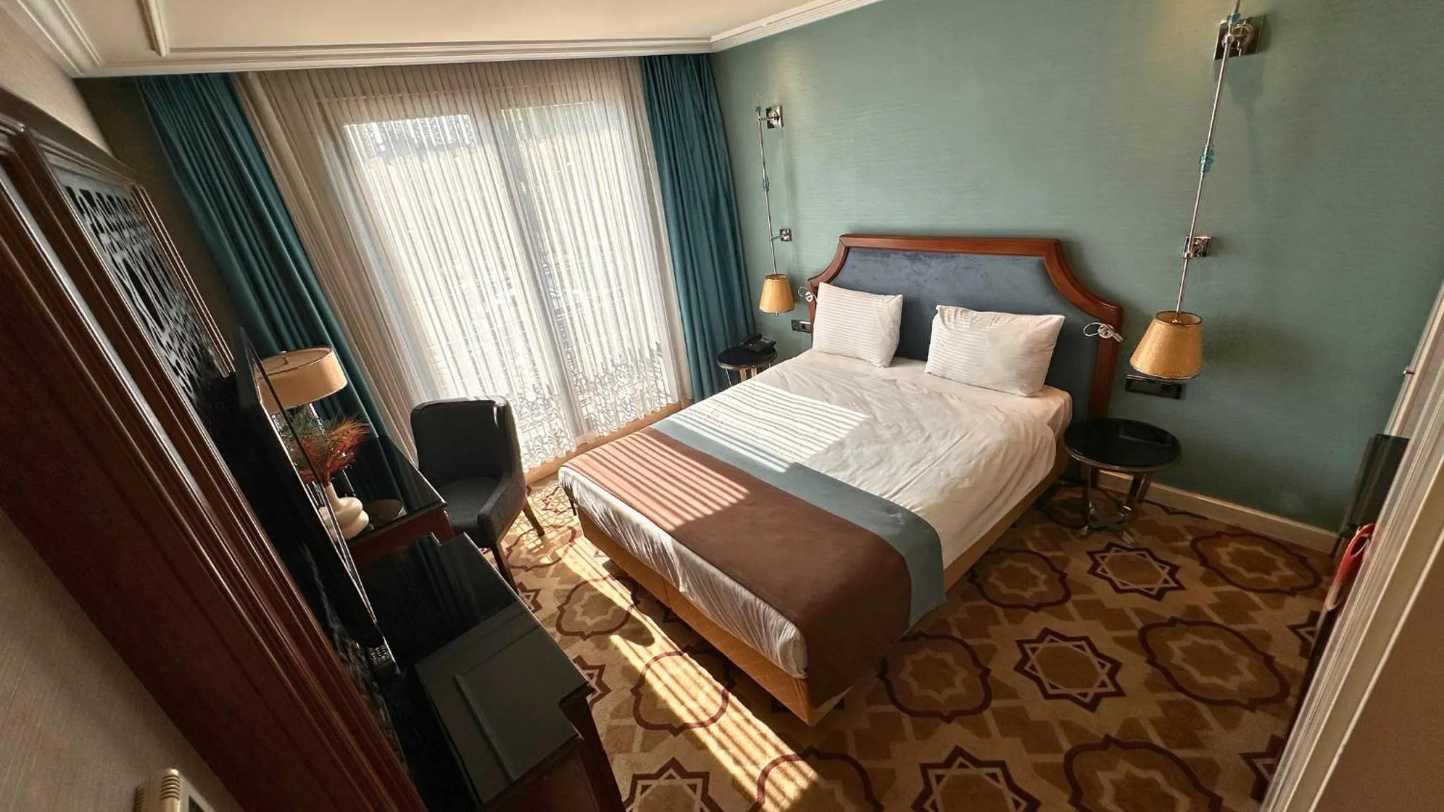 Bed in Grand Durmaz Hotel