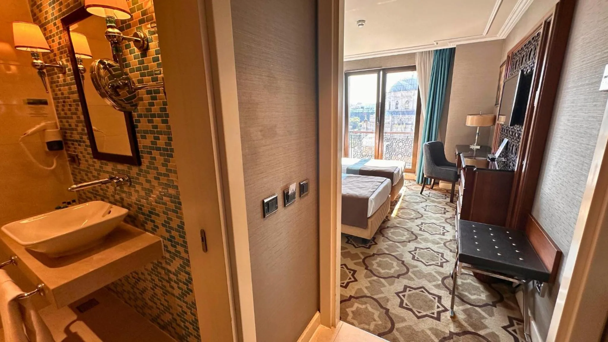 Bed in Grand Durmaz Hotel