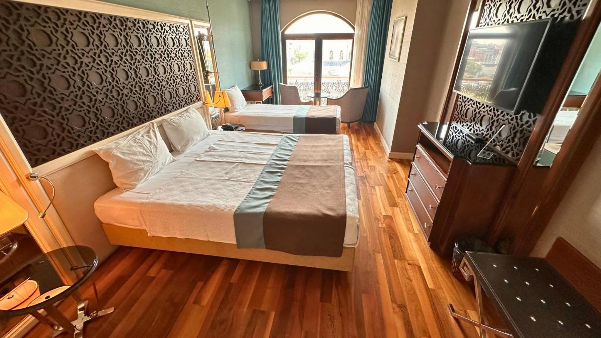 Bed in Grand Durmaz Hotel