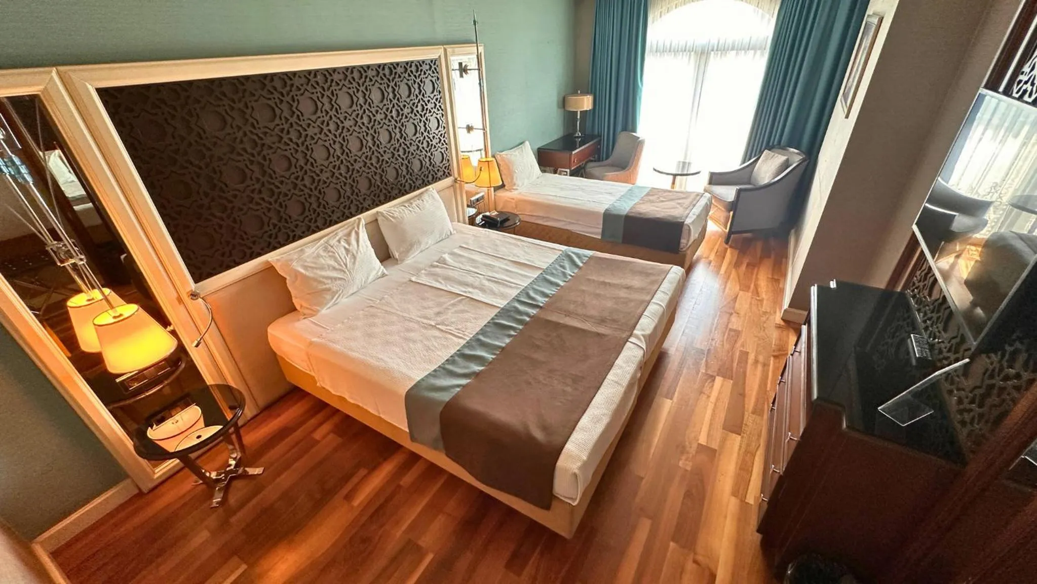 Bed in Grand Durmaz Hotel