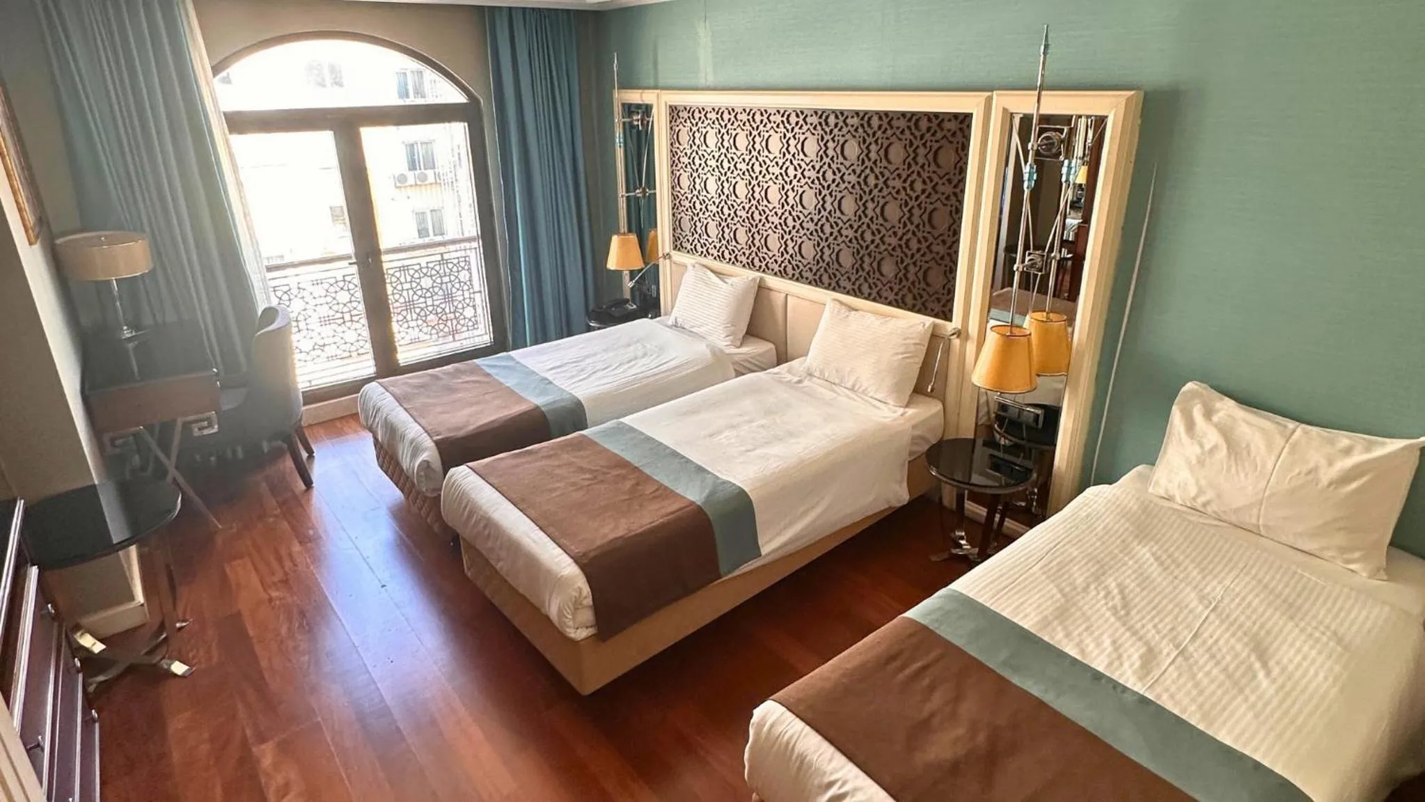 Bed in Grand Durmaz Hotel