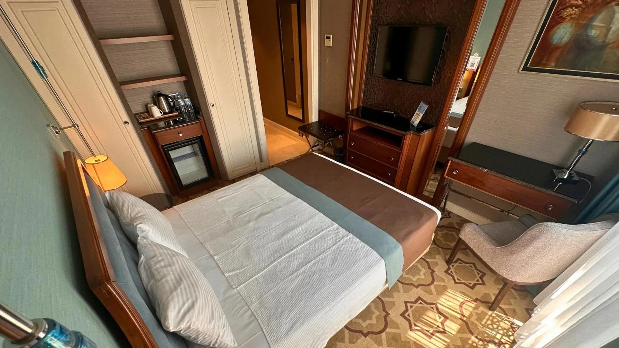 Bed in Grand Durmaz Hotel