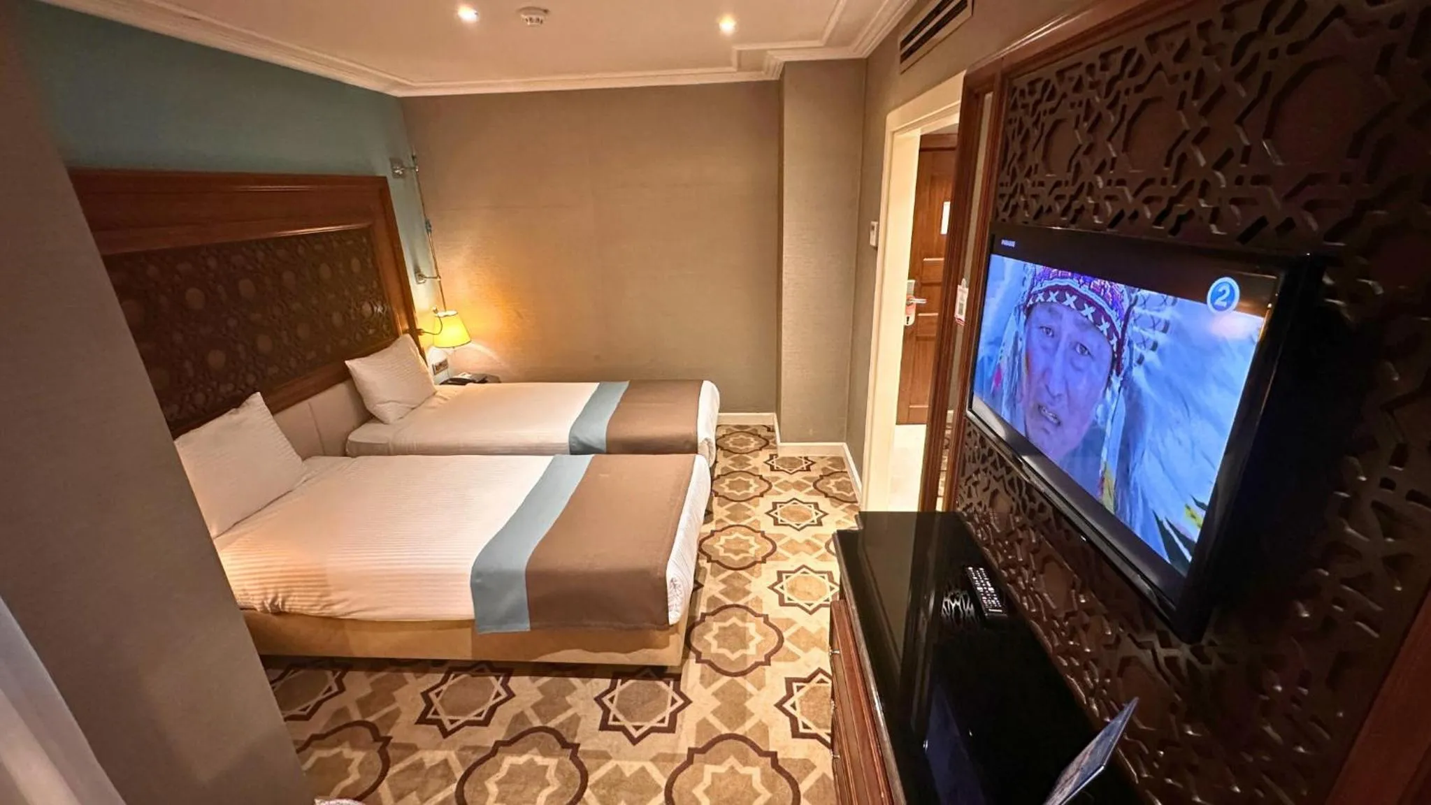 Bed in Grand Durmaz Hotel