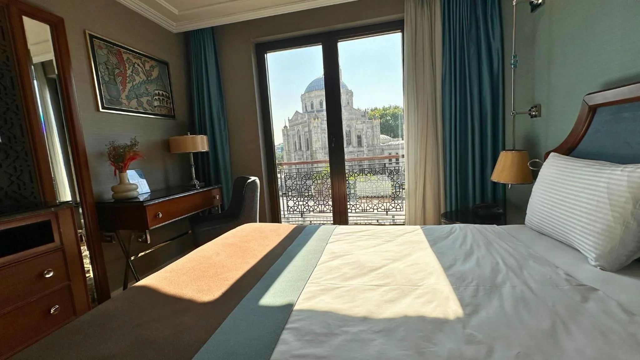 Bed in Grand Durmaz Hotel