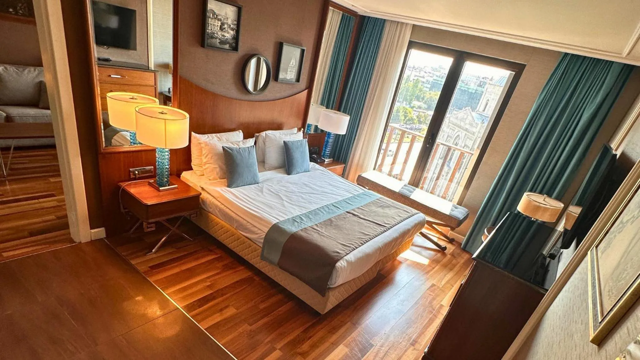 Bed in Grand Durmaz Hotel