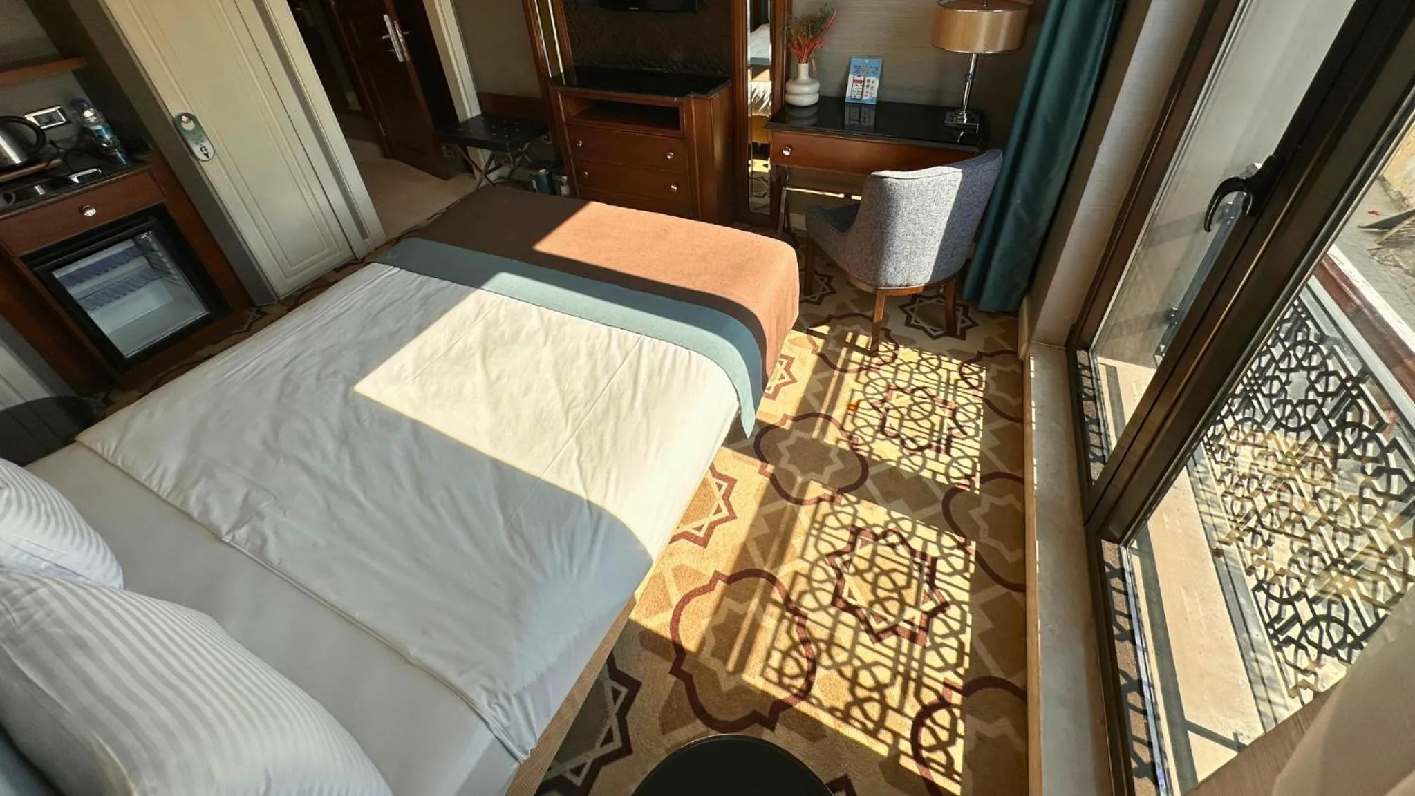 Bed in Grand Durmaz Hotel