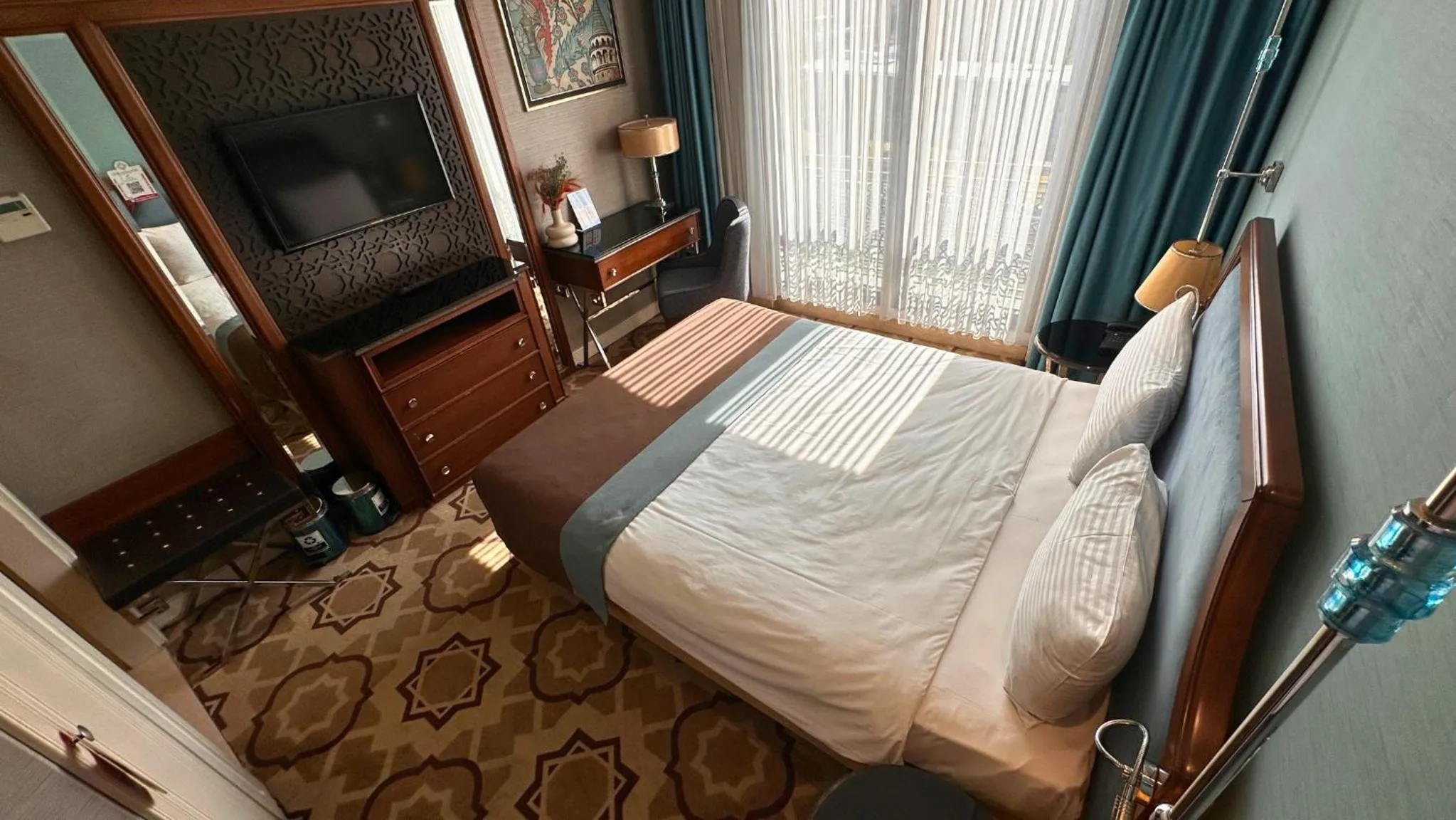 Bed in Grand Durmaz Hotel