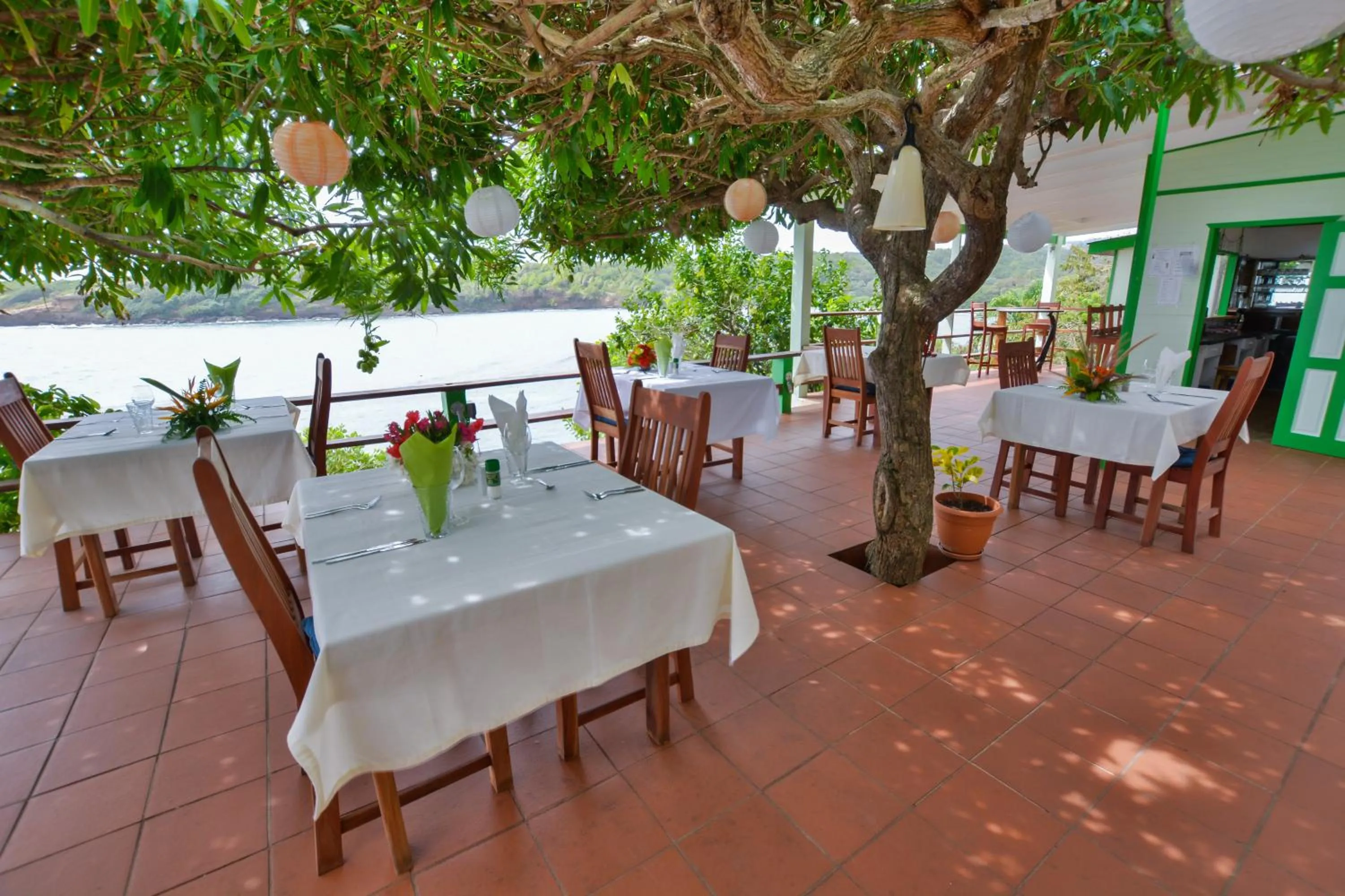 Patio in Cabier Ocean Lodge