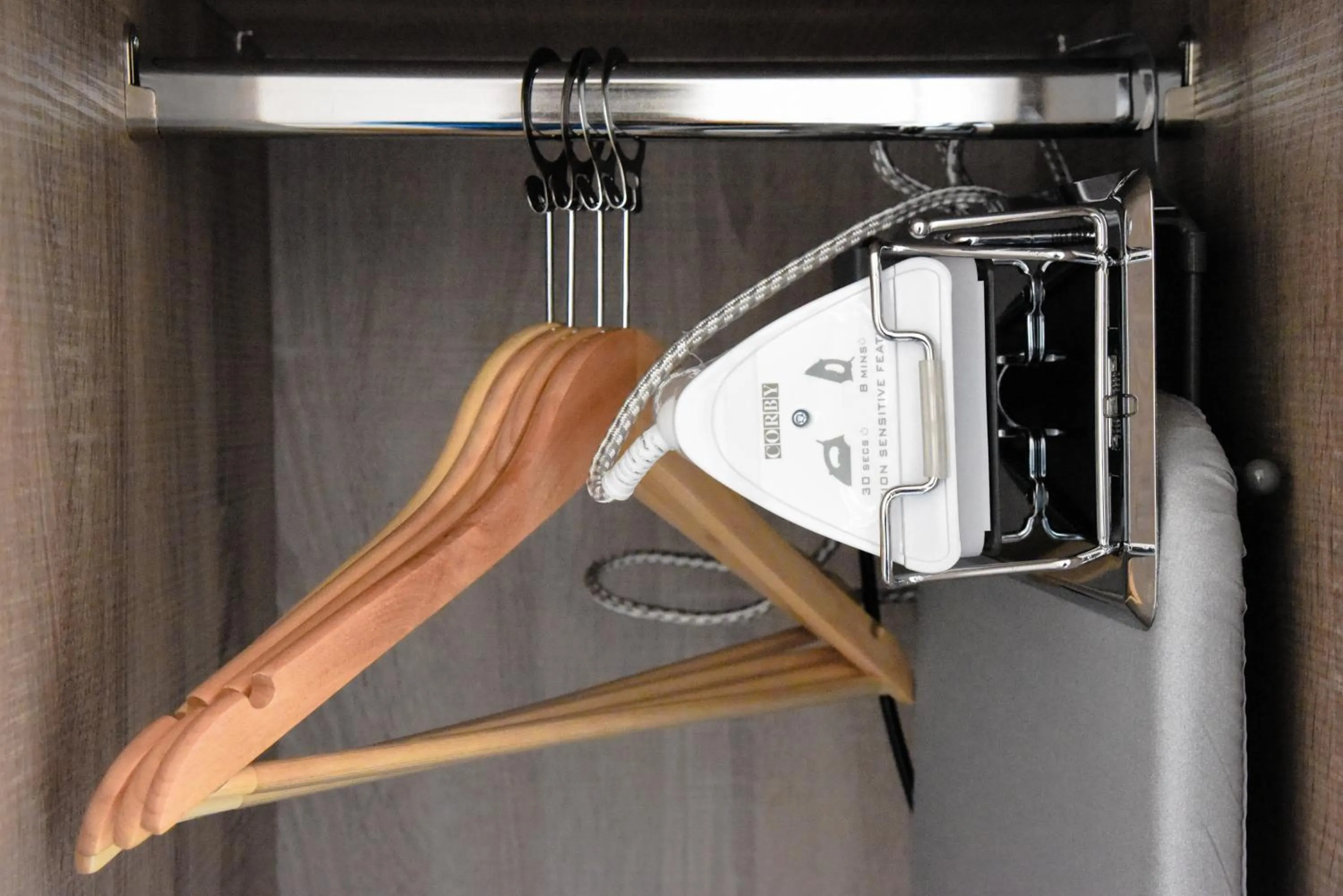 wardrobe in The Strand Hotel, the former residence of Oscar Wilde