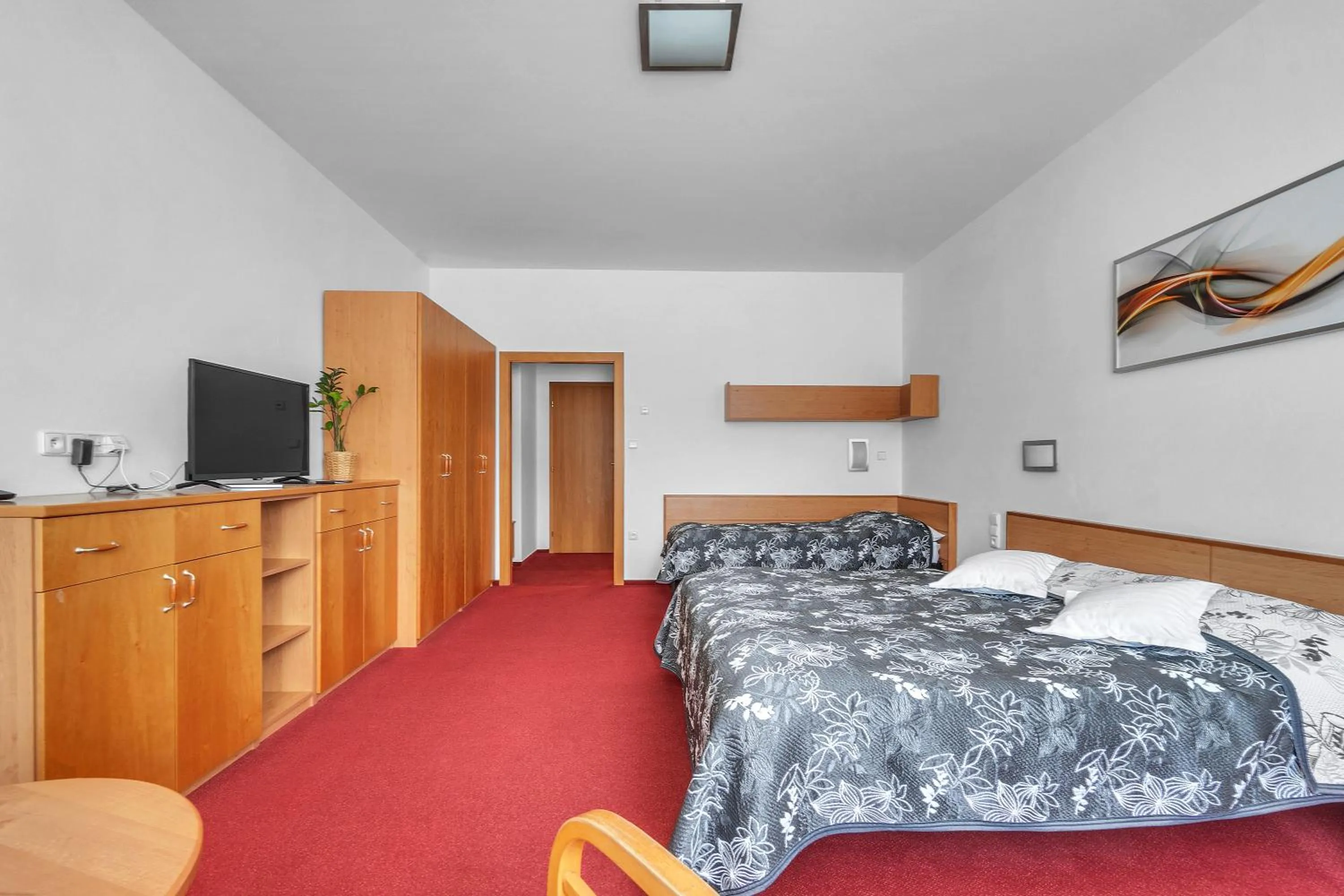 Bed in Hotel Za Vodou