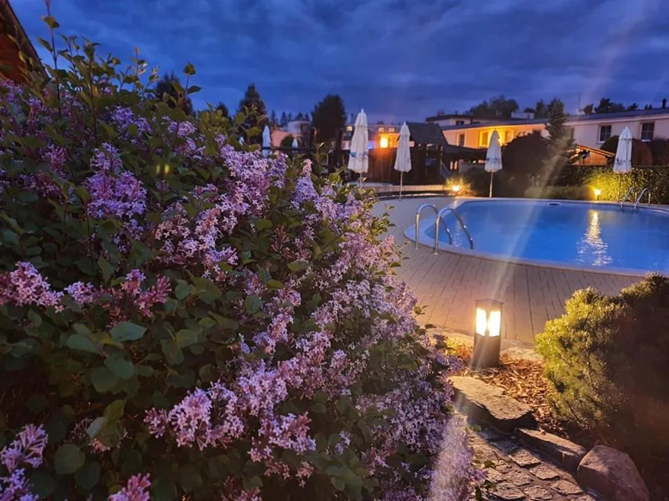 Pool view in Hotel Za Vodou