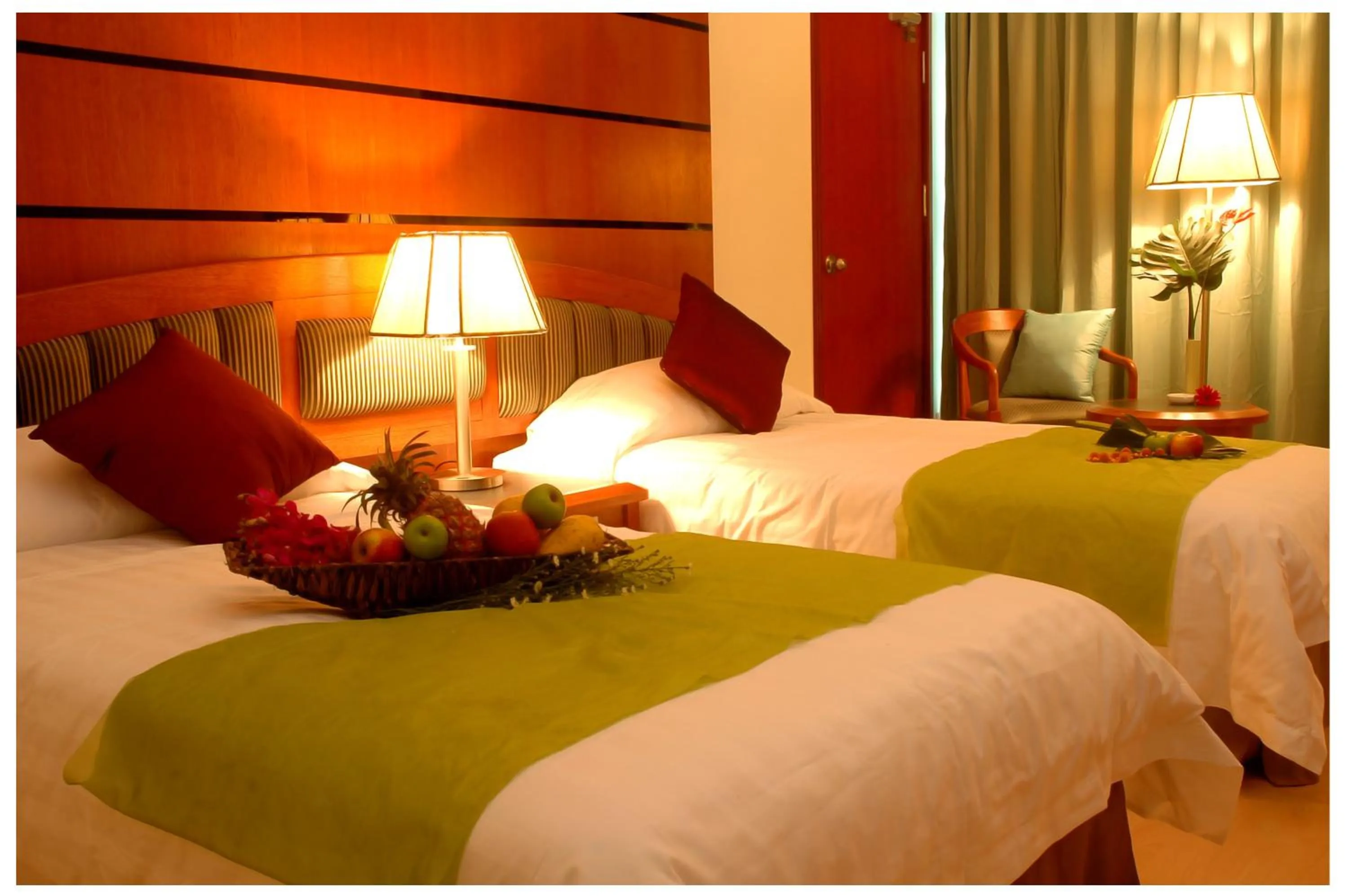 Bed in Oriental Crystal Hotel