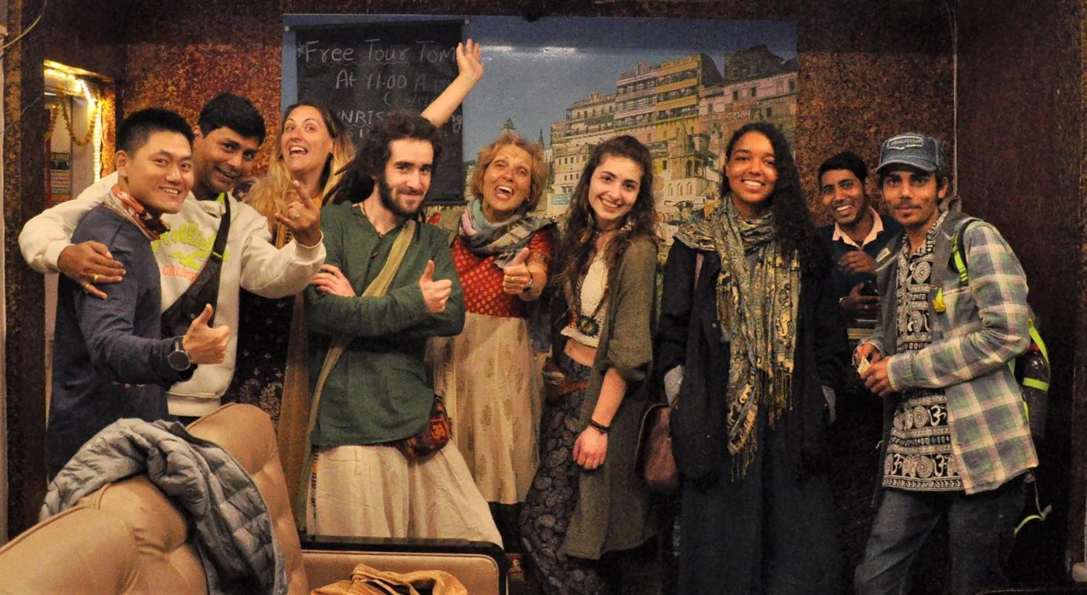 group of guests in Ganga Fuji Home