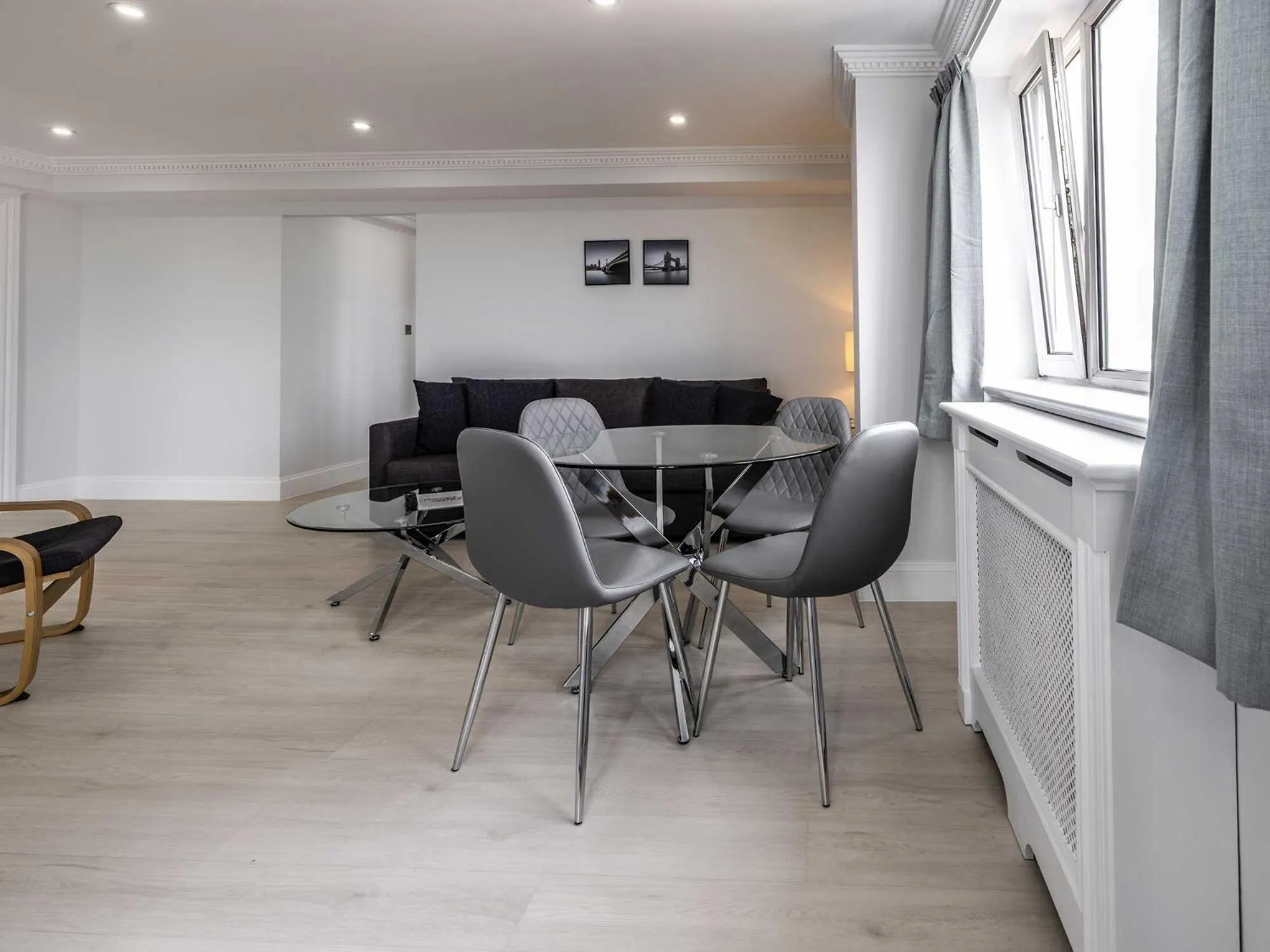 Living room in Chelsea Cloisters Serviced Apartments