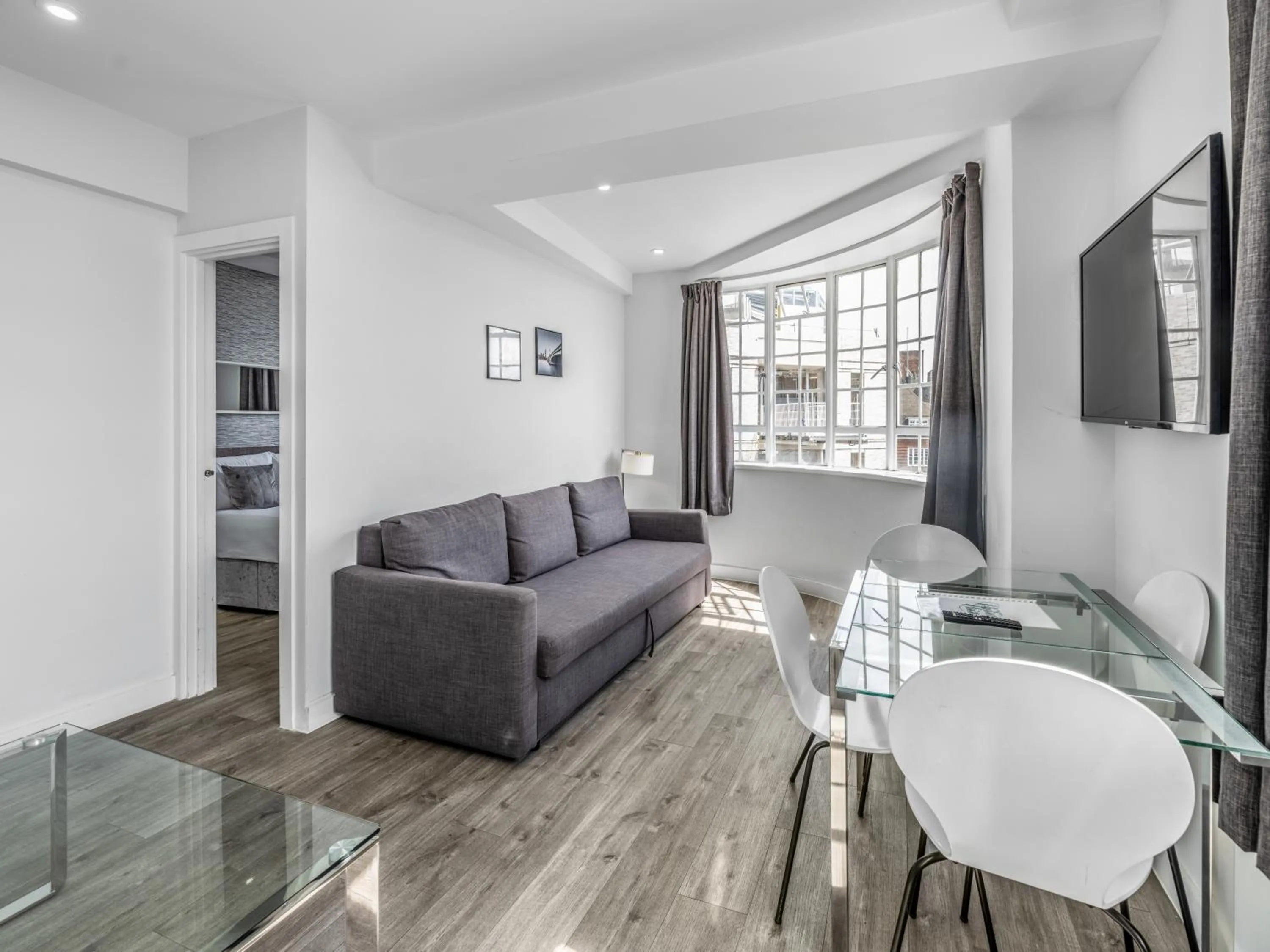 Living room in Chelsea Cloisters Serviced Apartments
