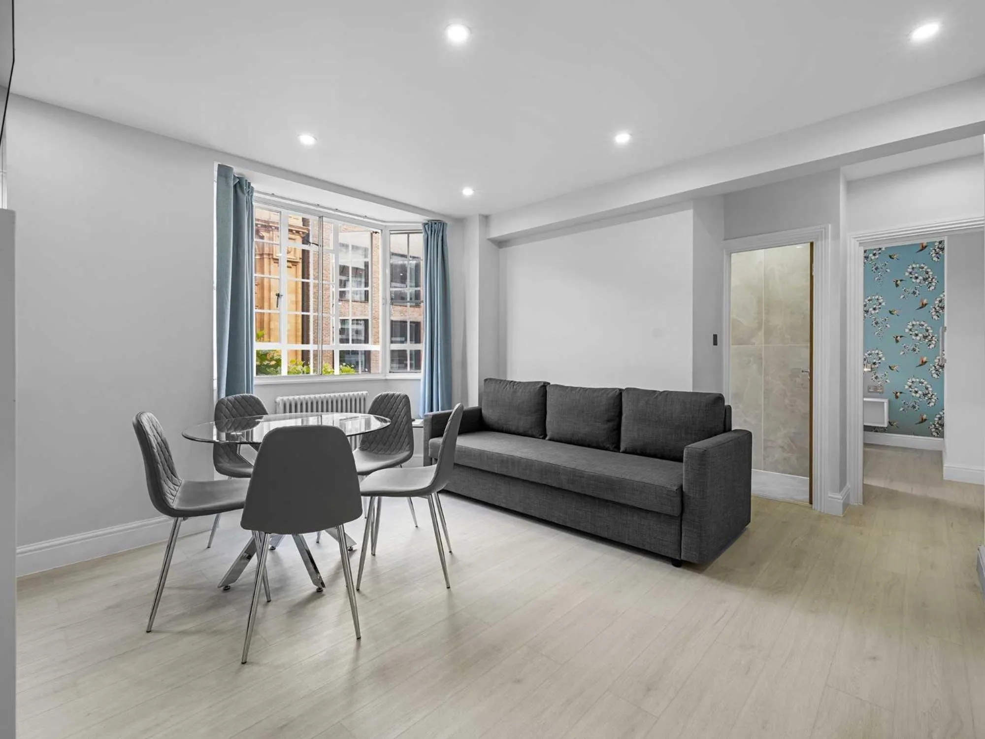 Living room in Chelsea Cloisters Serviced Apartments