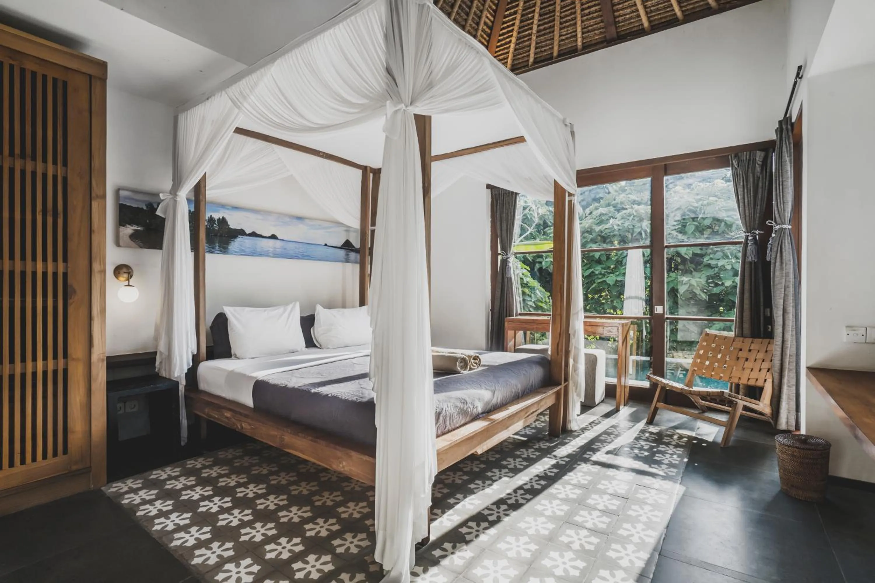Bedroom, Bed in Luwak Ubud Villa & Jungle Suite