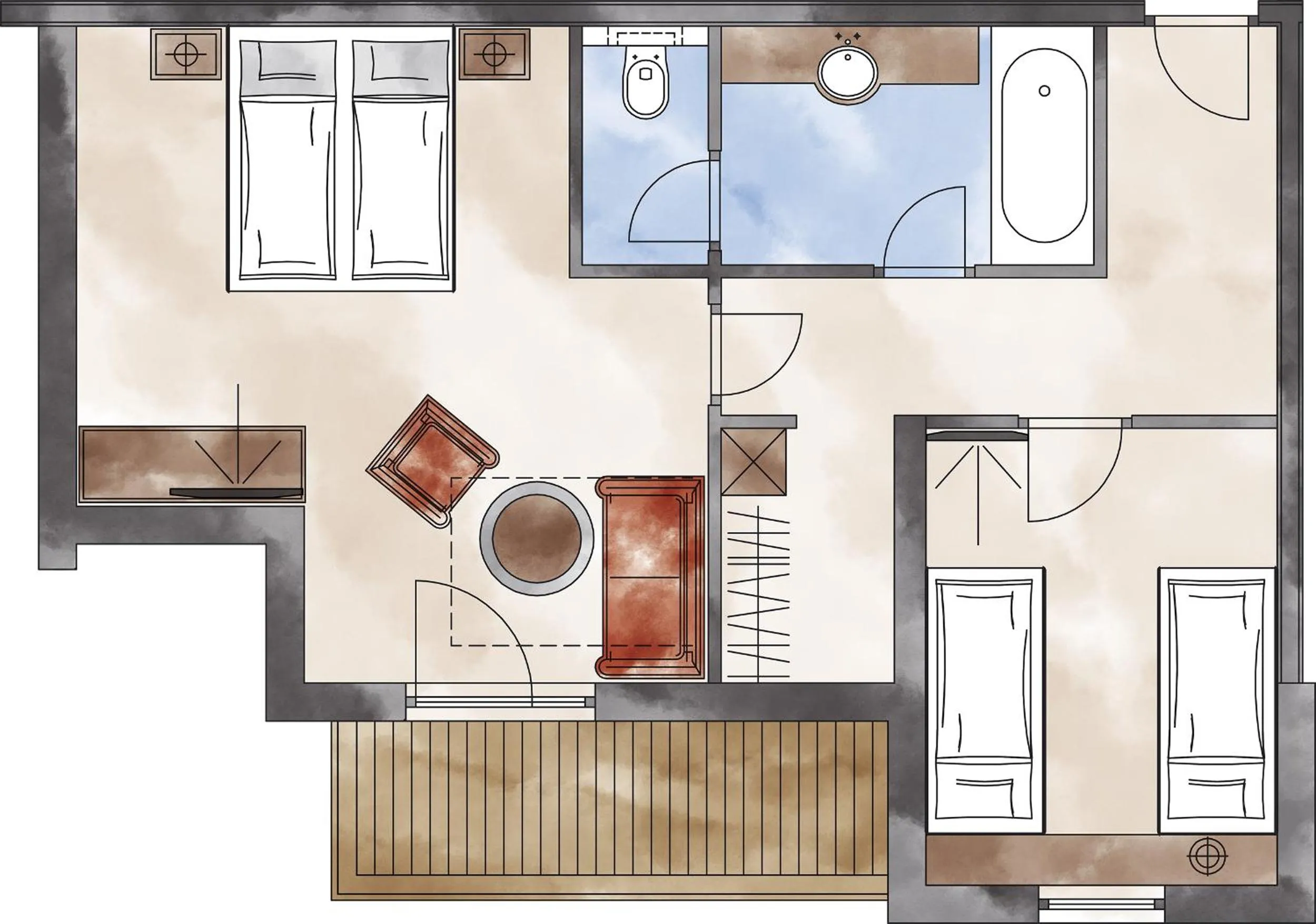 Floor plan in Adler Inn Tyrol Mountain Resort SUPERIOR