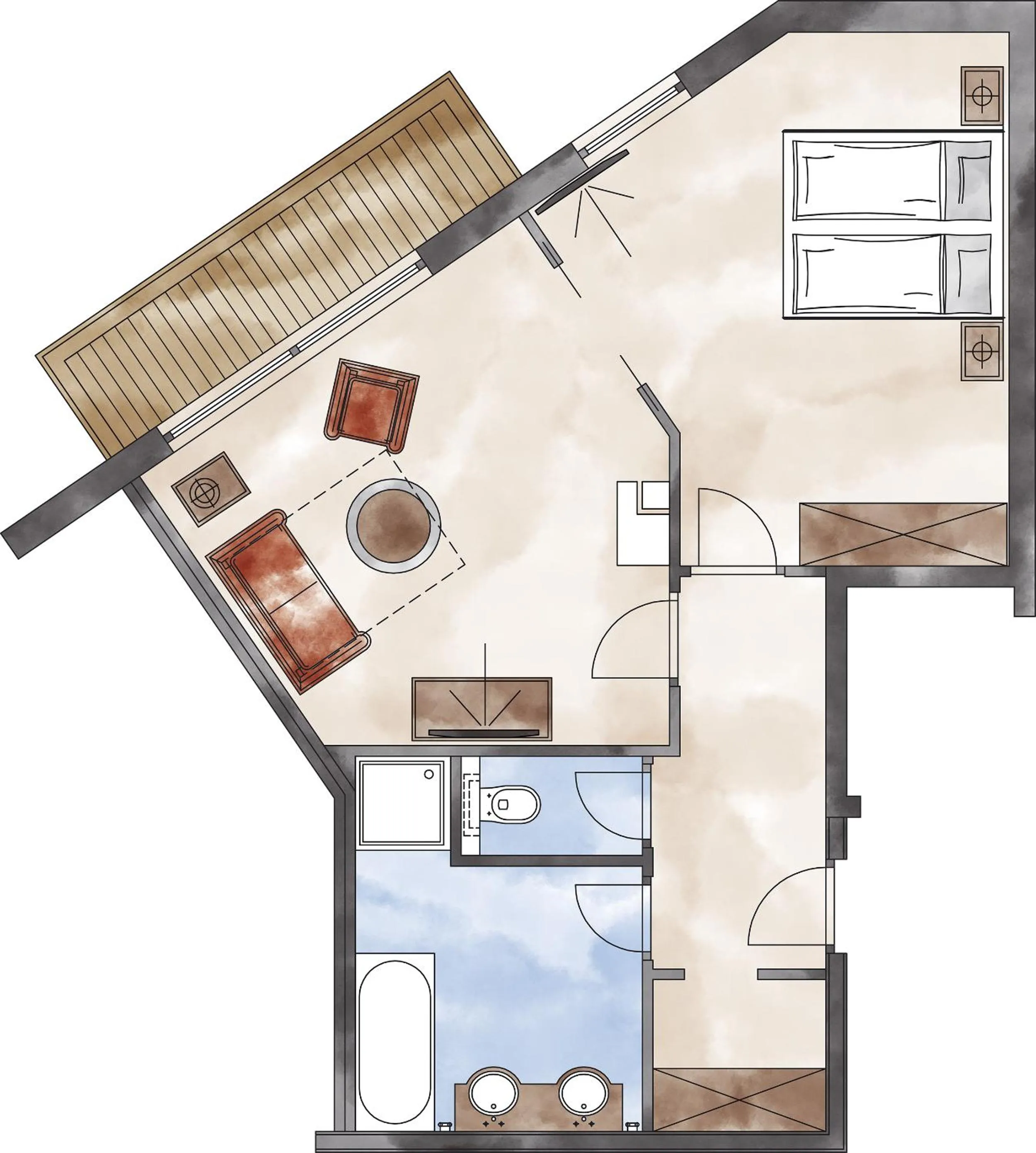 Floor plan in Adler Inn Tyrol Mountain Resort SUPERIOR