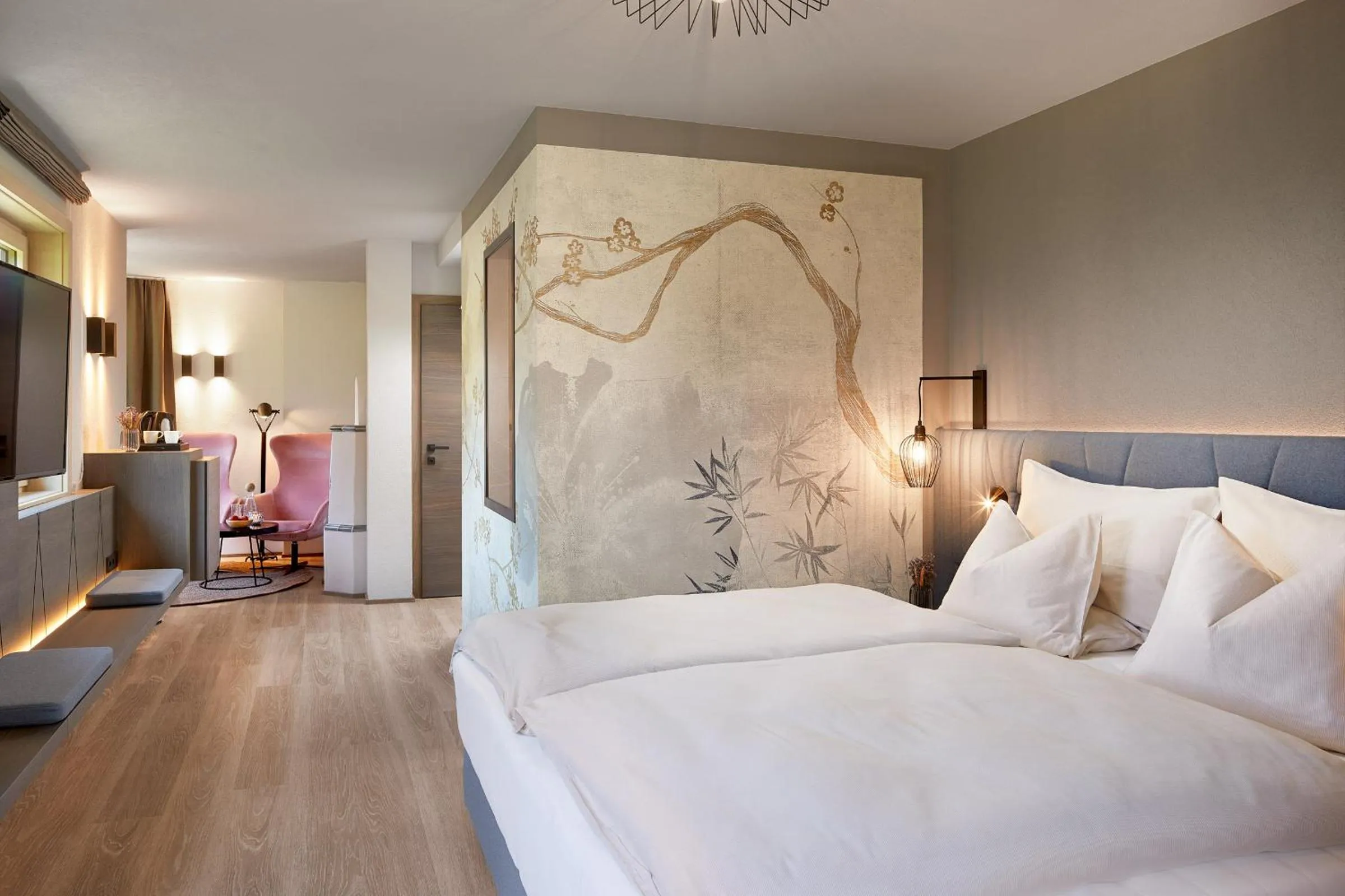 Bed in Adler Inn Tyrol Mountain Resort SUPERIOR