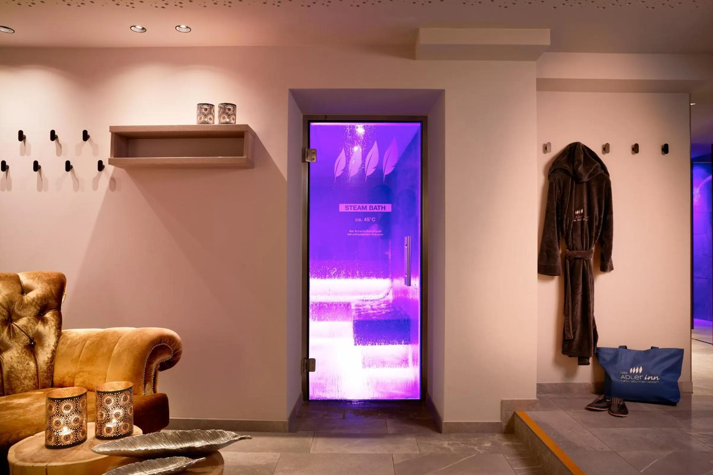 Steam room in Adler Inn Tyrol Mountain Resort SUPERIOR