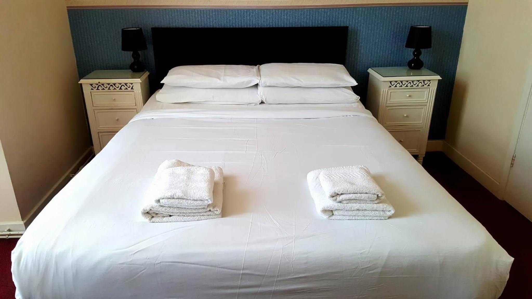 Bed in The Langtry Hotel