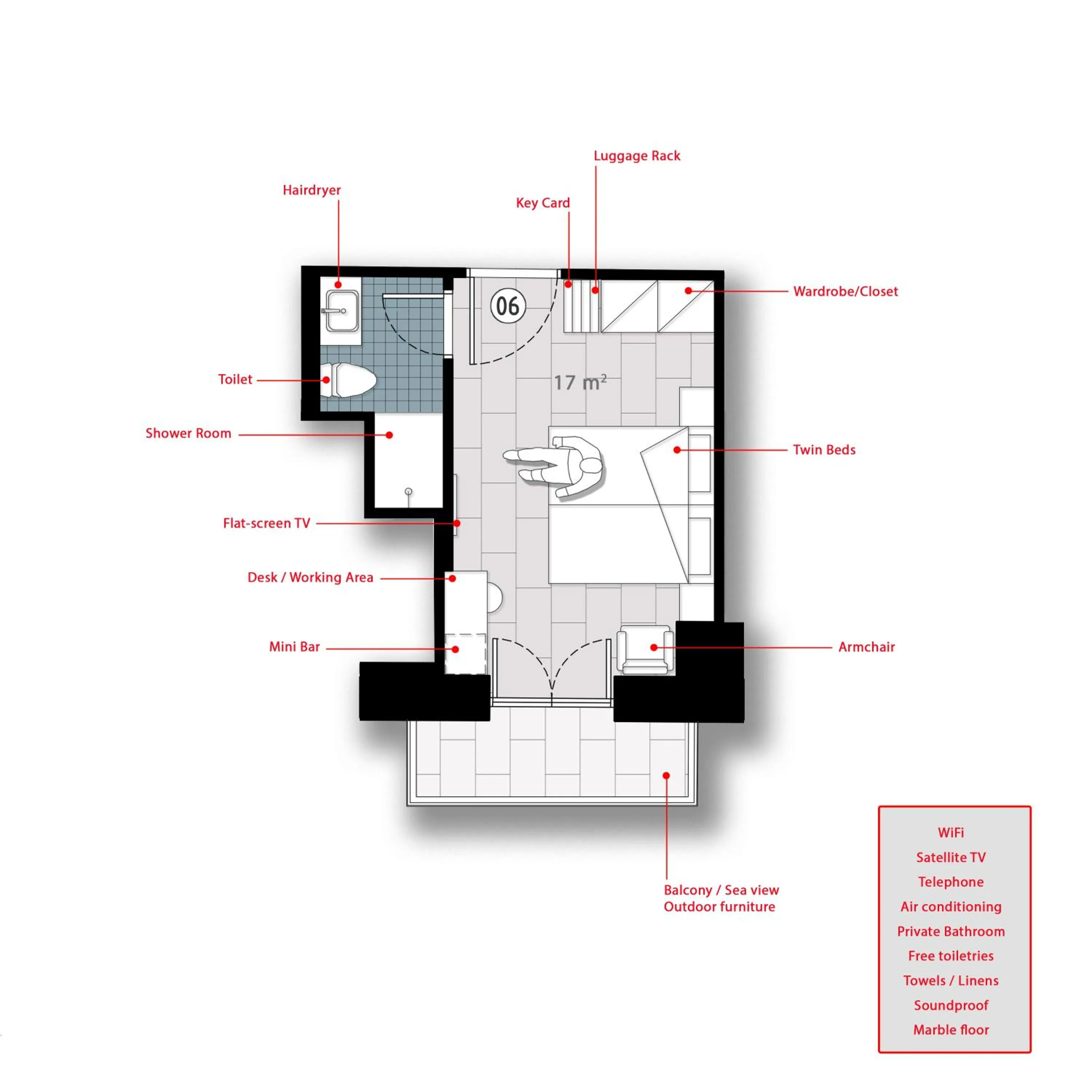 Photo of the whole room in Chios City Inn