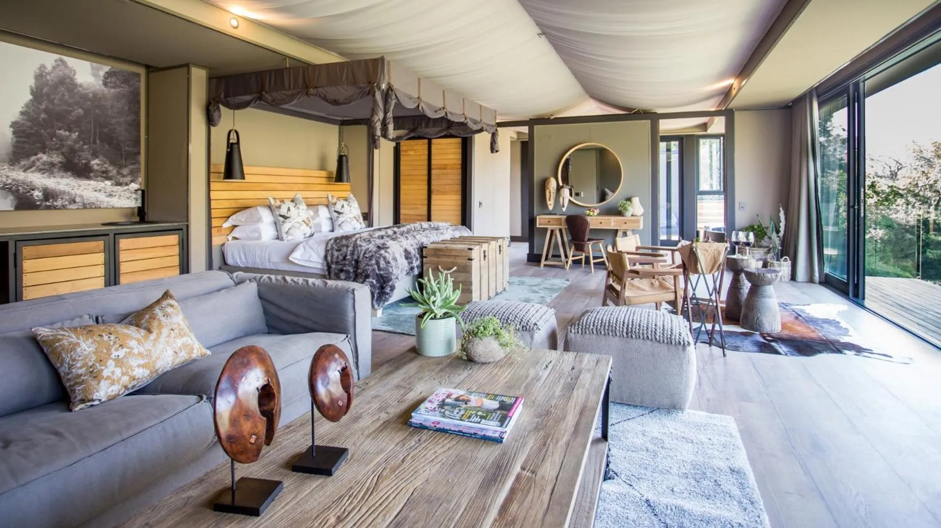 Patio in Botlierskop Tented Lodge