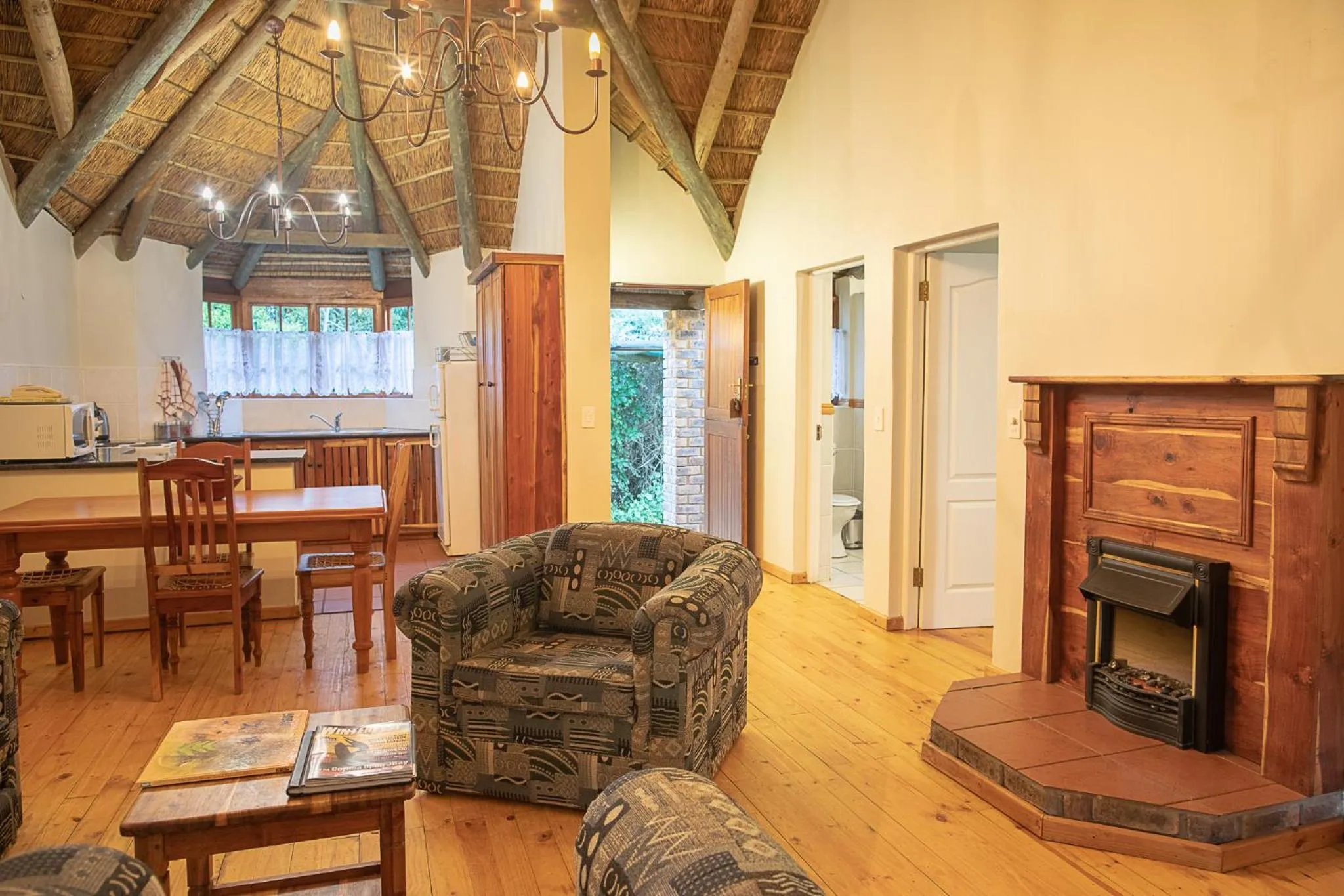 Seating area in Coral Tree Cottages