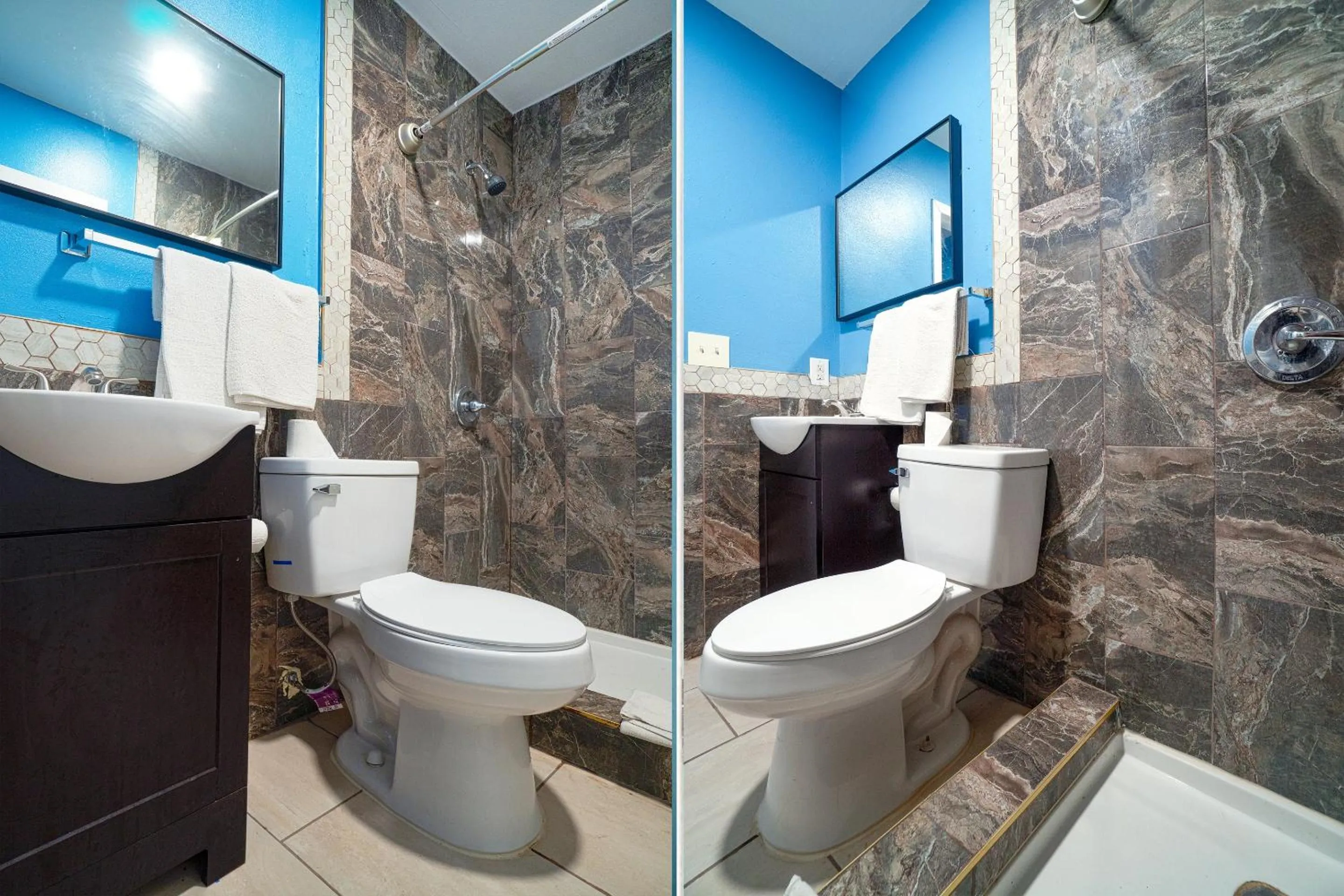 Bathroom in Plaza Motel Corpus Christi by OYO