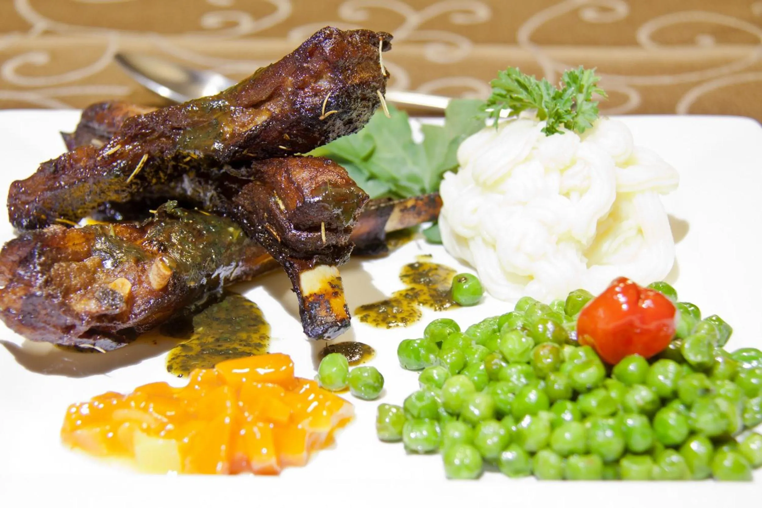 Food close-up in Mvuradona Safari Lodge