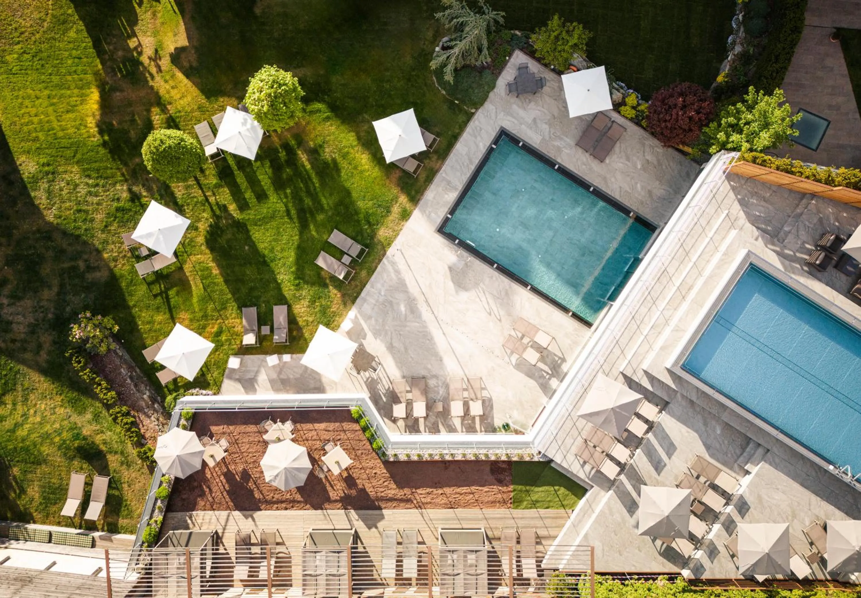 Pool view in Hotel Gasserhof