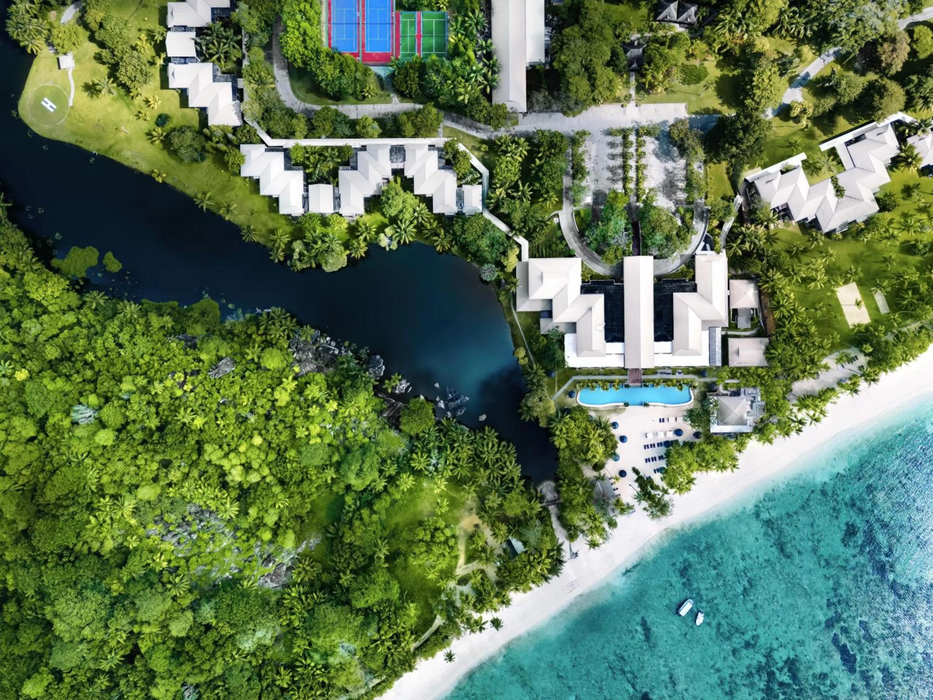 Property building in Kempinski Seychelles Resort