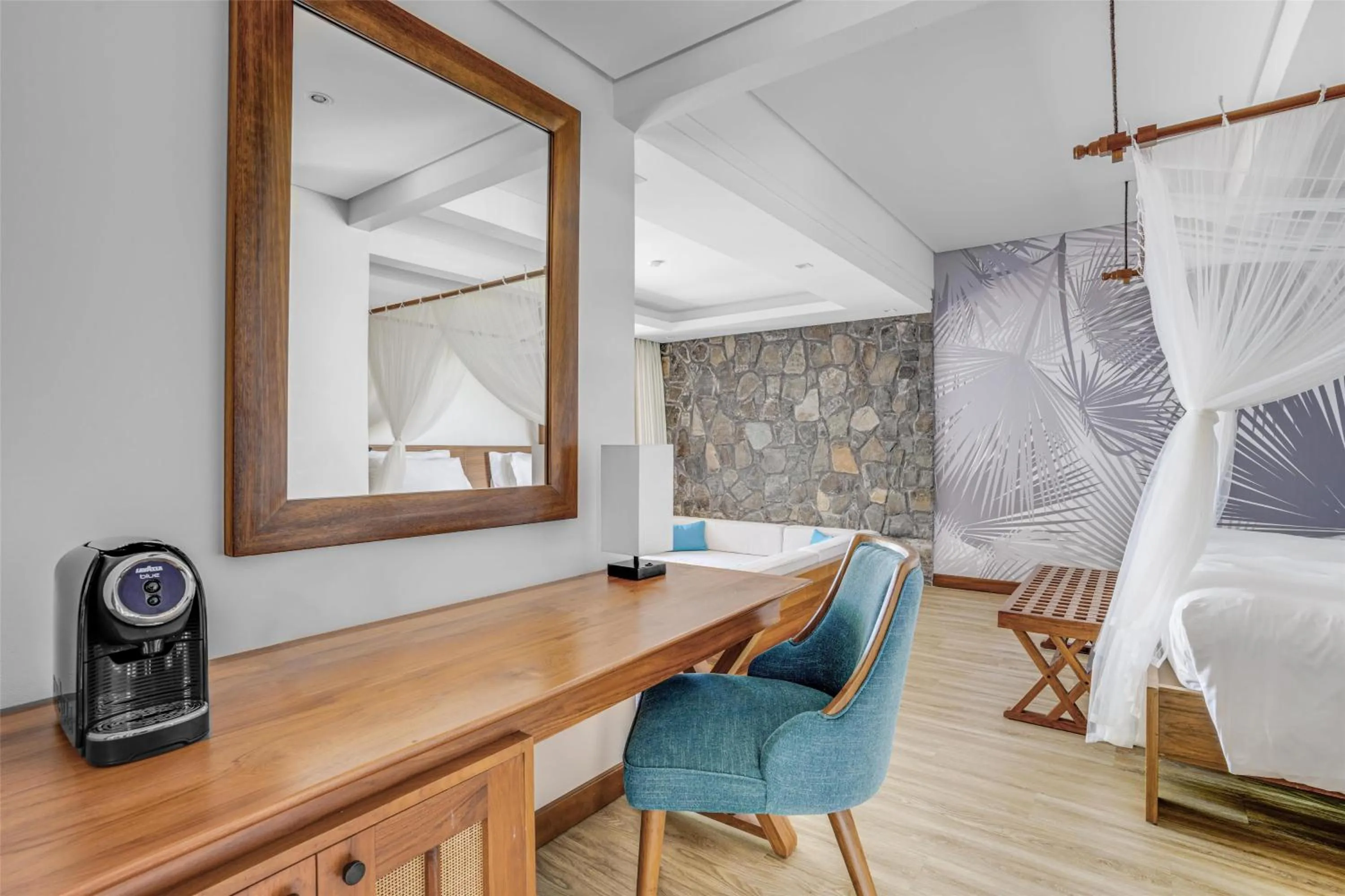 Bedroom in Kempinski Seychelles Resort