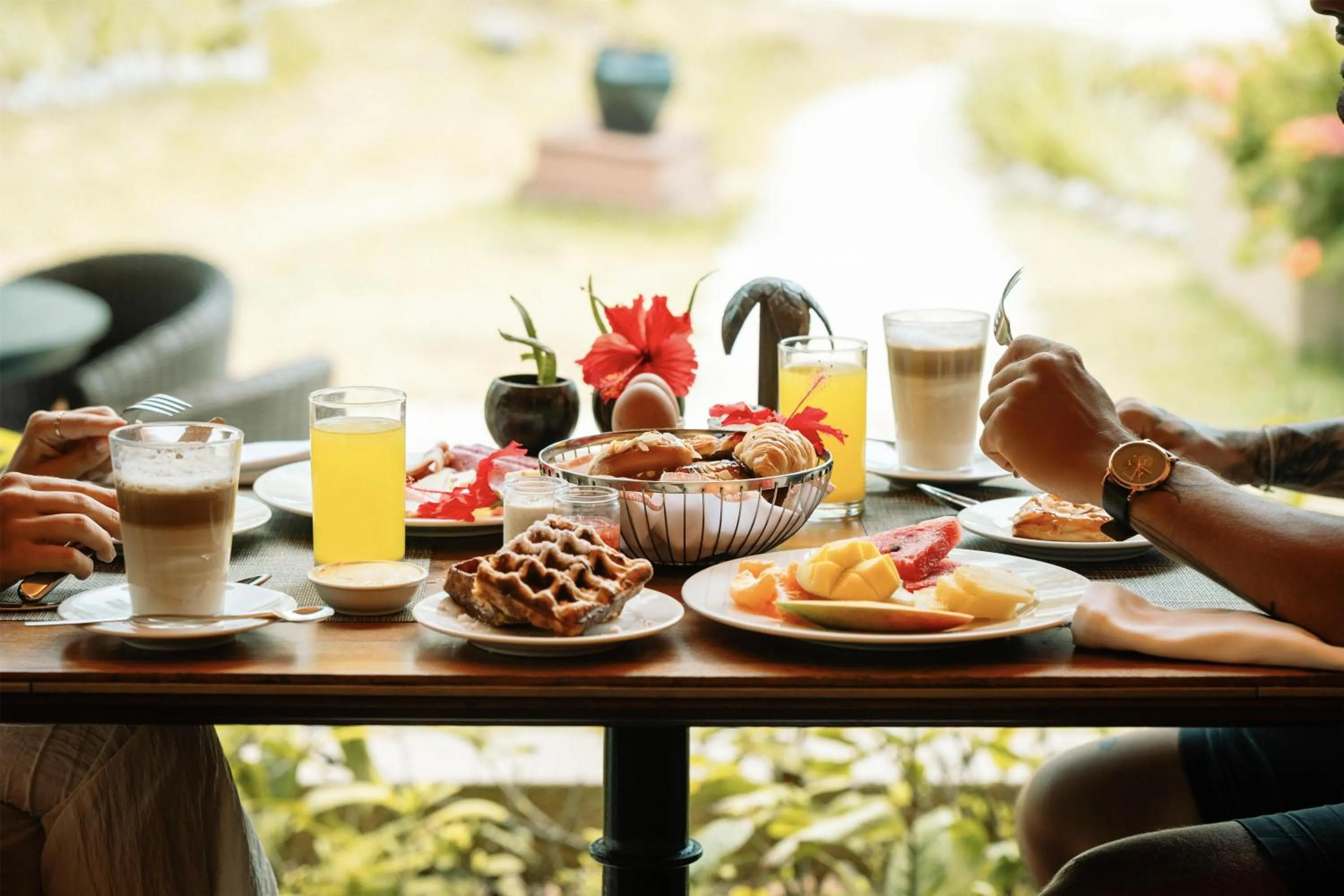 Breakfast in Kempinski Seychelles Resort