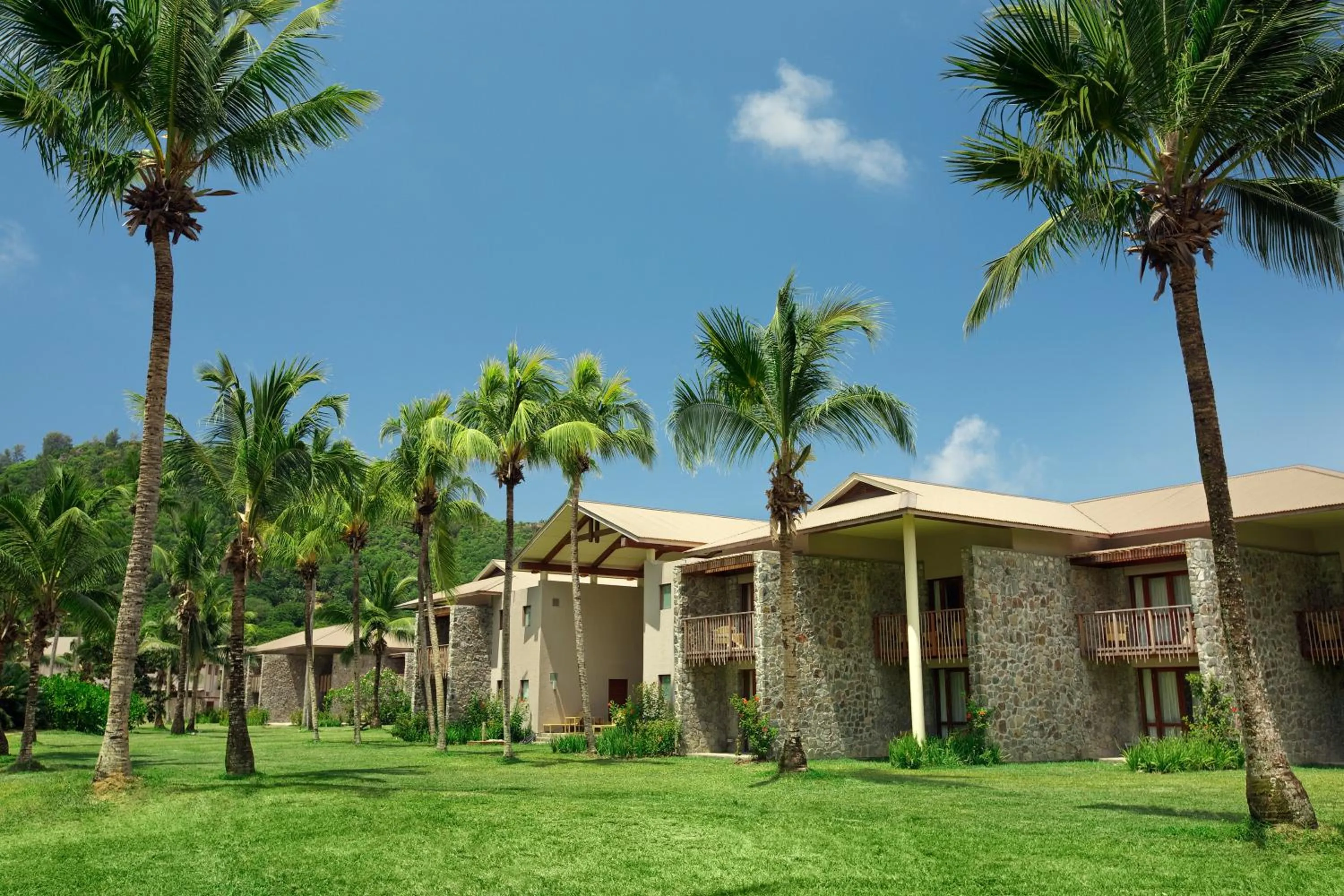 Facade/entrance in Kempinski Seychelles Resort