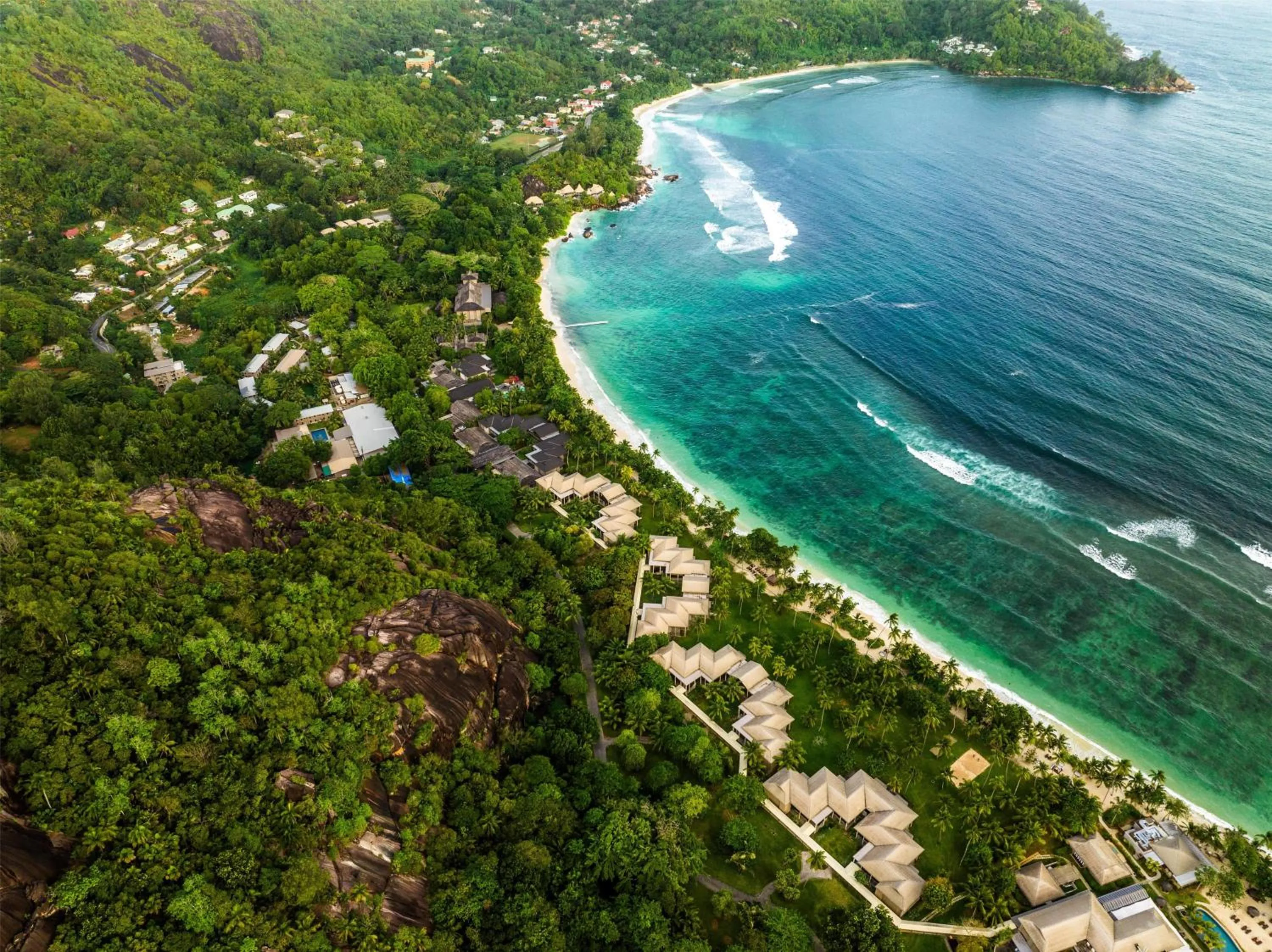 Beach in Kempinski Seychelles Resort