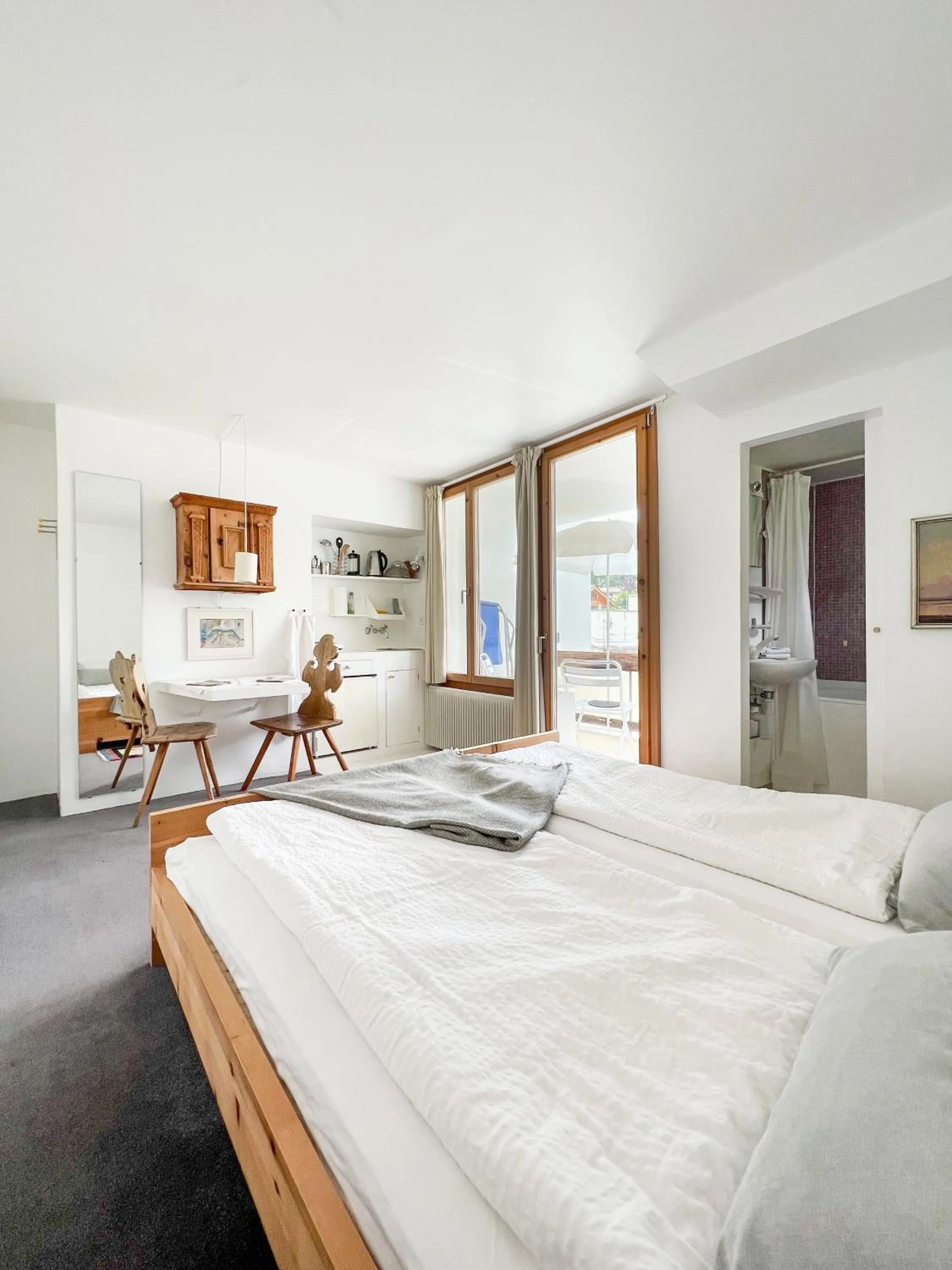 Balcony/Terrace, Bed in Casa Las Caglias