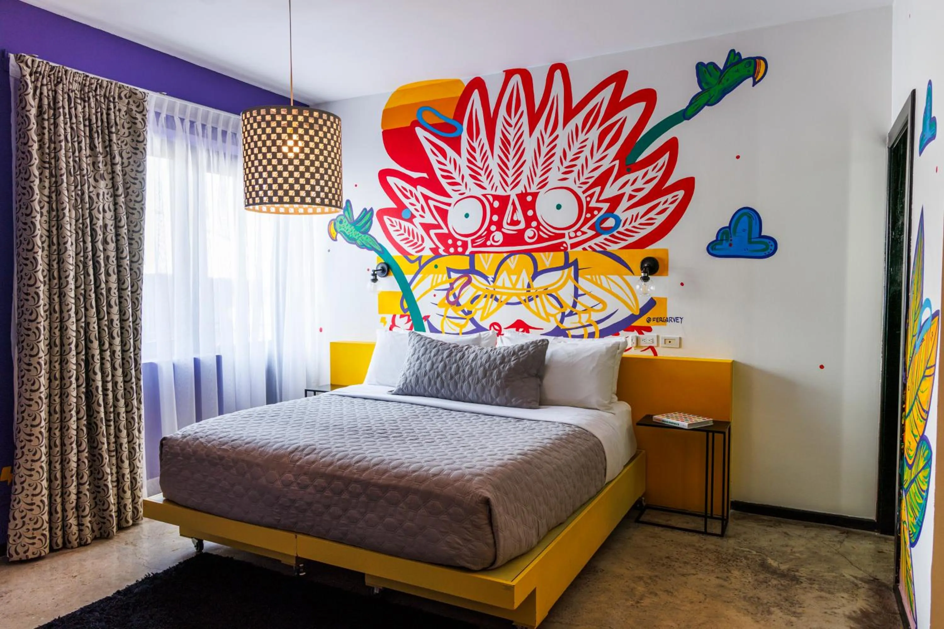 Bed in Tantalo Hotel - Kitchen - Roofbar