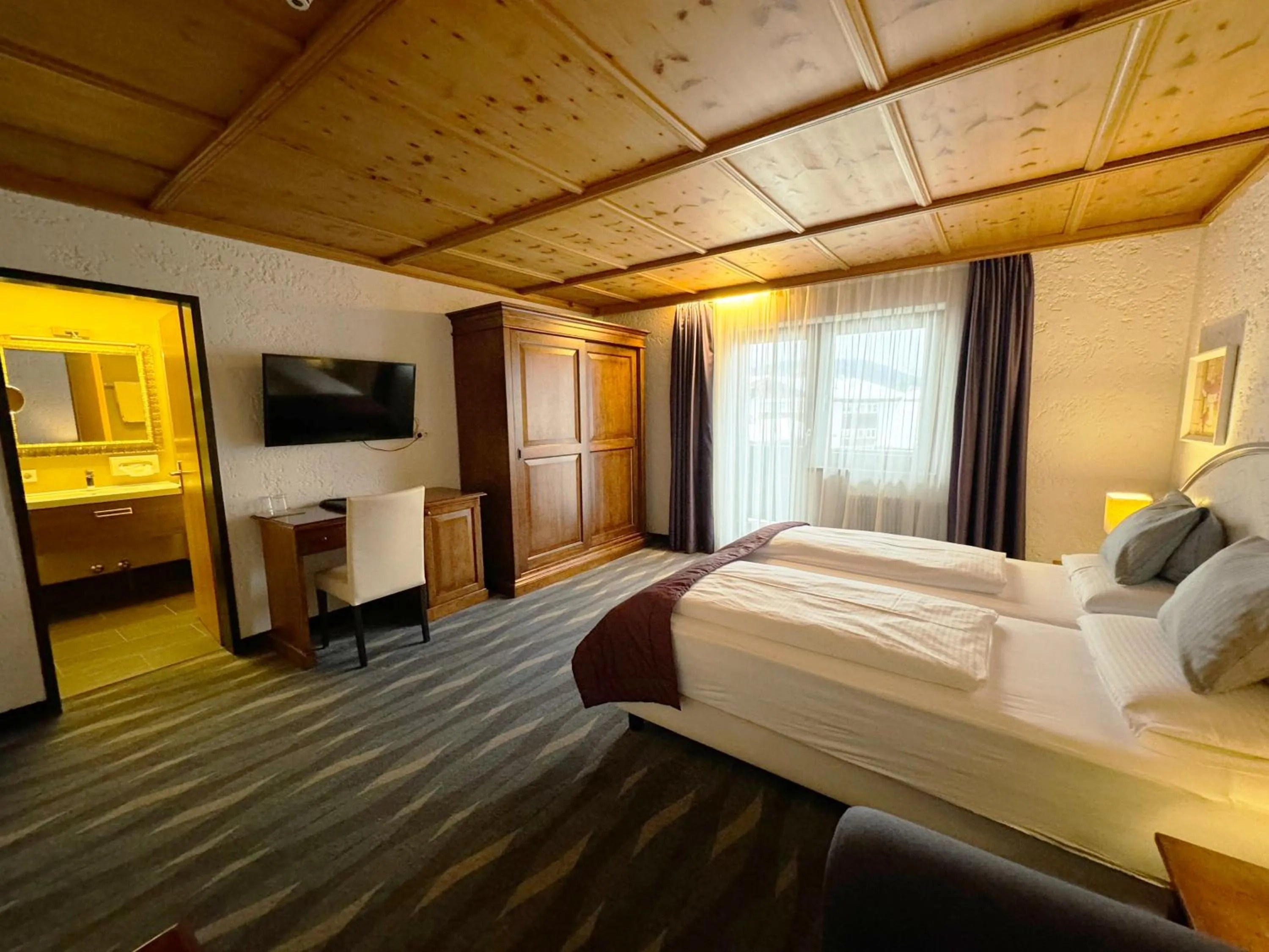 Bedroom, Bed in Hotel Hocheder