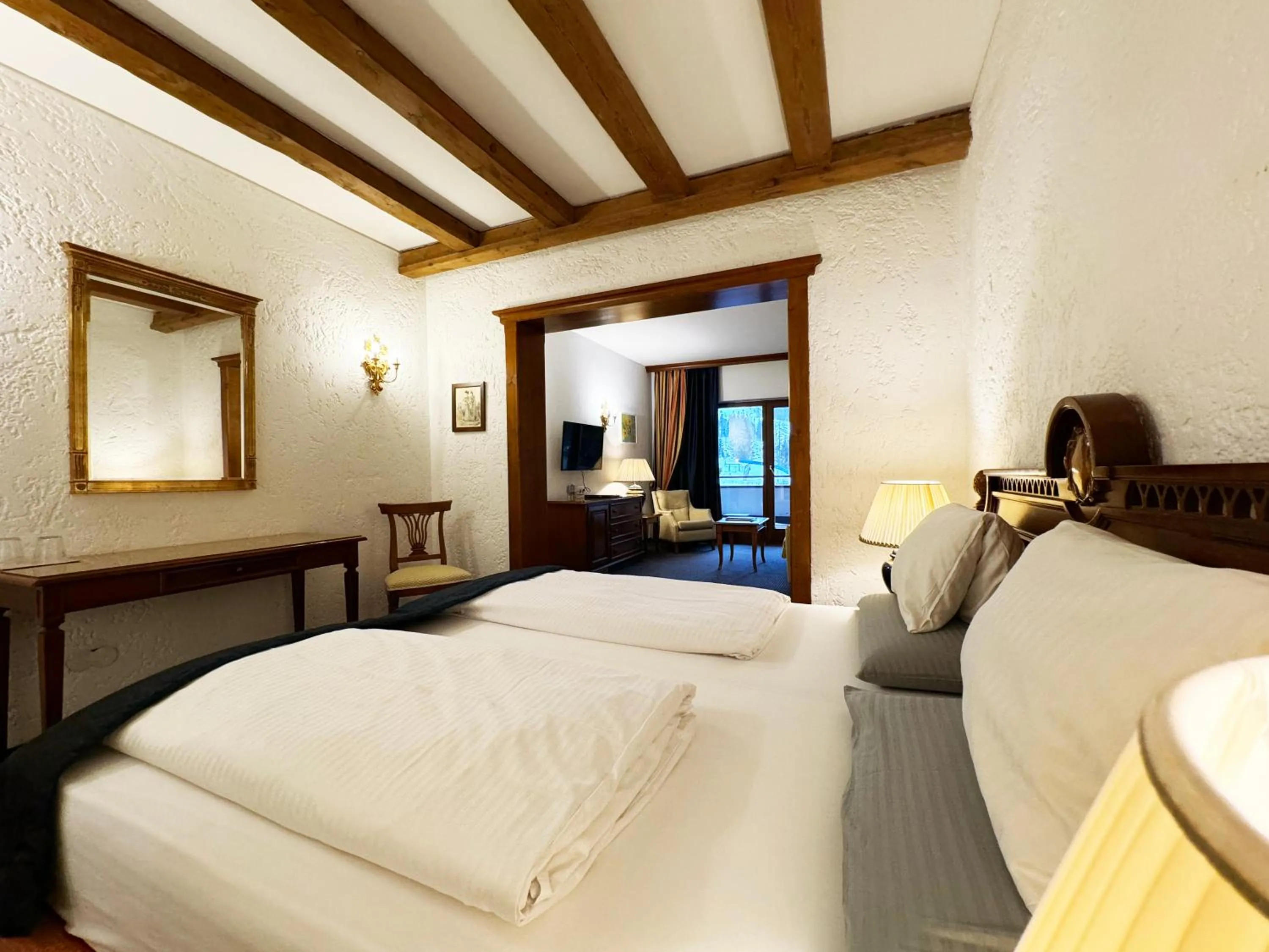 Bed in Hotel Hocheder