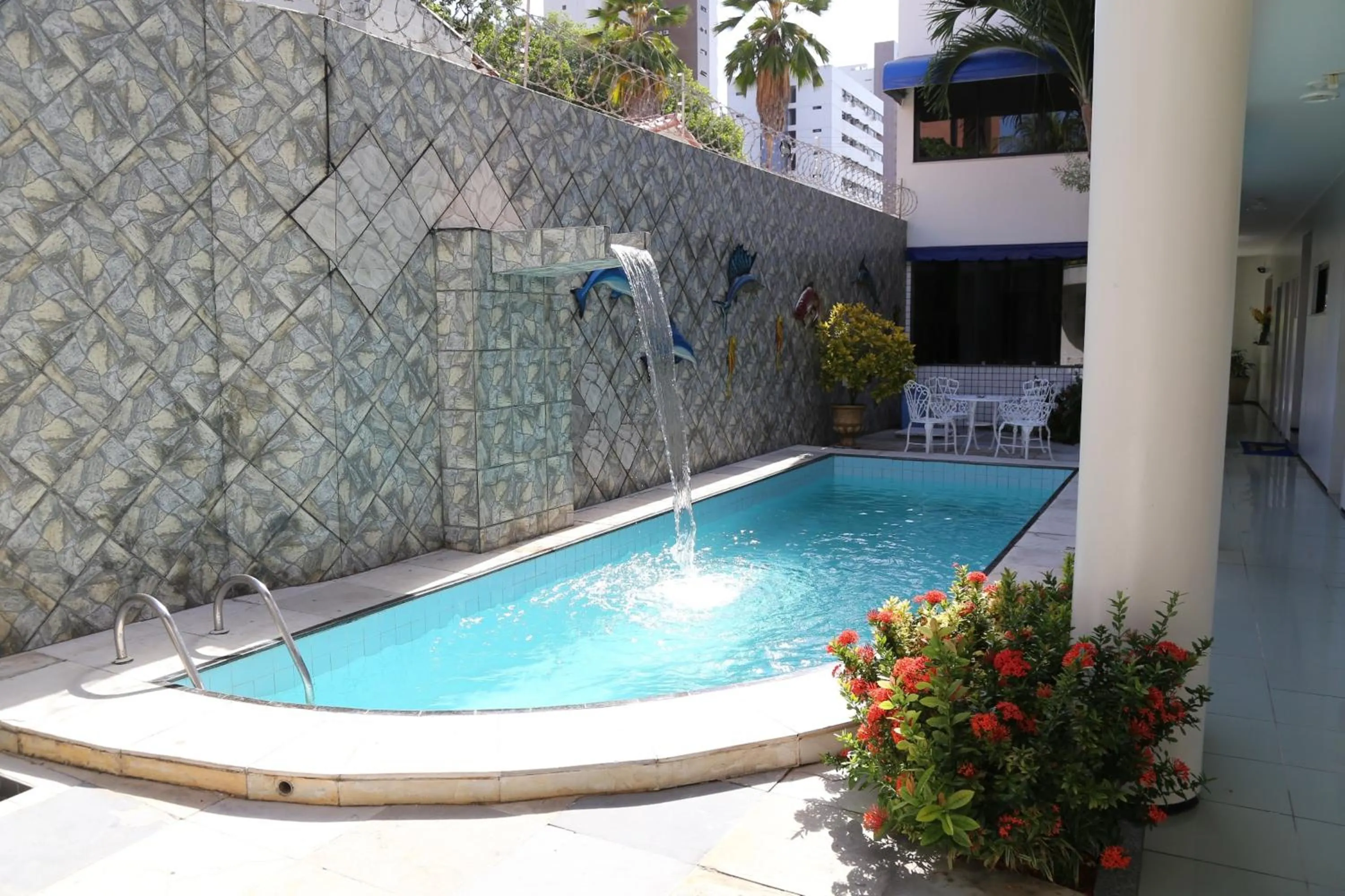 Pool view in Hotel Poyares