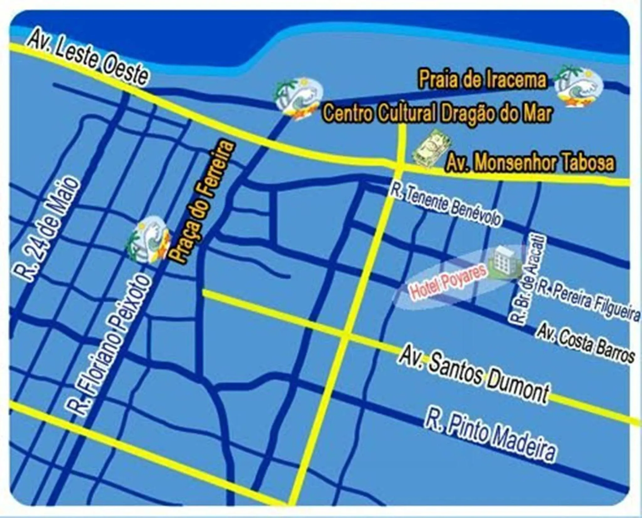 Location in Hotel Poyares