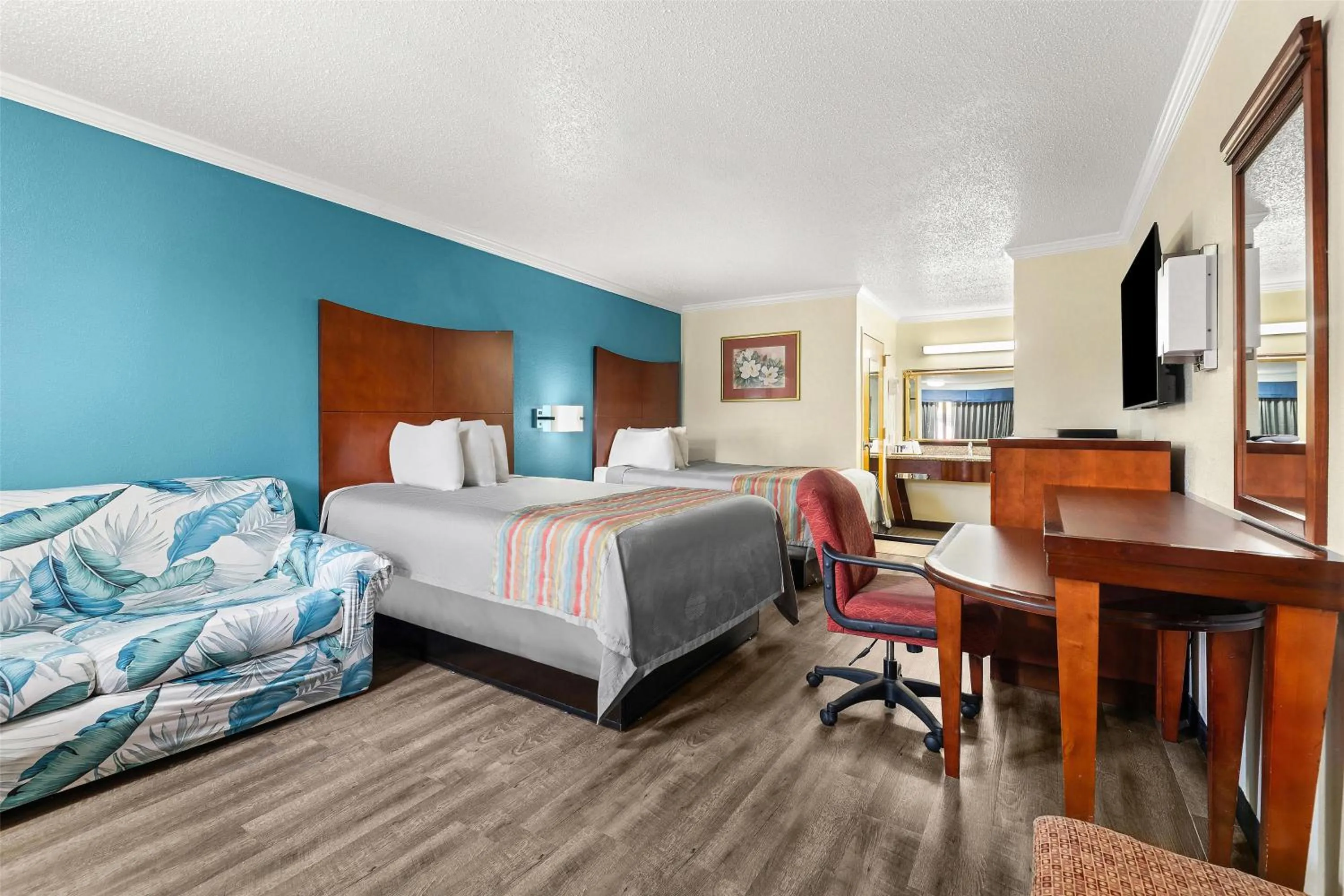 Bed in America's Best Value Inn and Suites