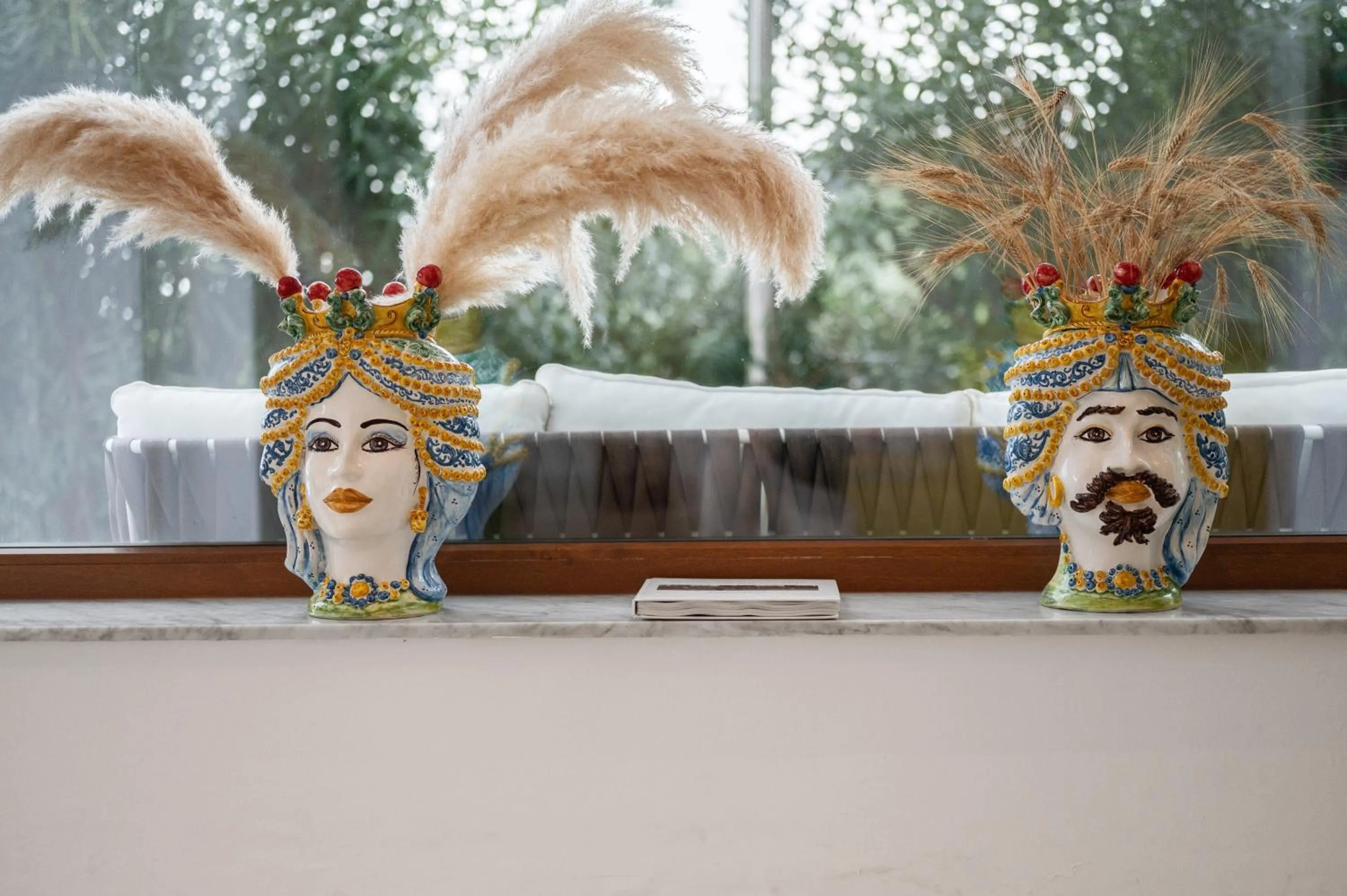 Decorative detail in Villa Landolina