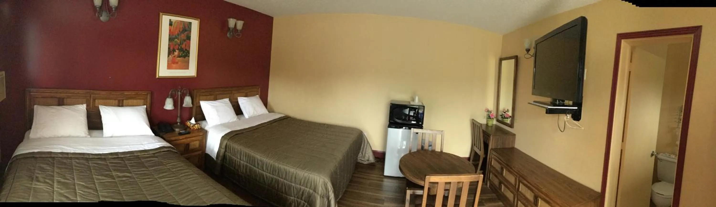 Bedroom, Bed in Hotel Motel Hospitalité