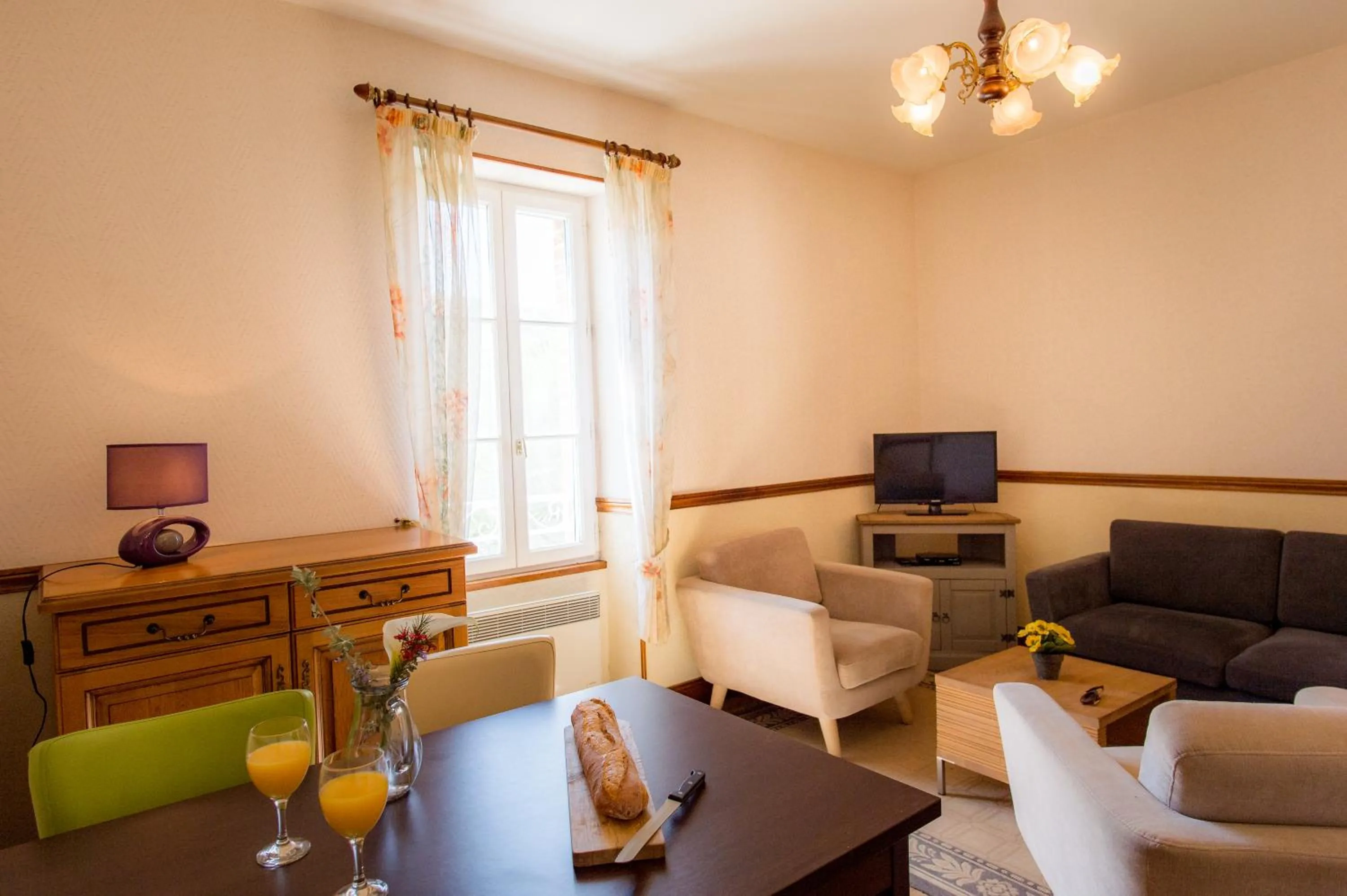 Living room in Les Magnolias holiday homes